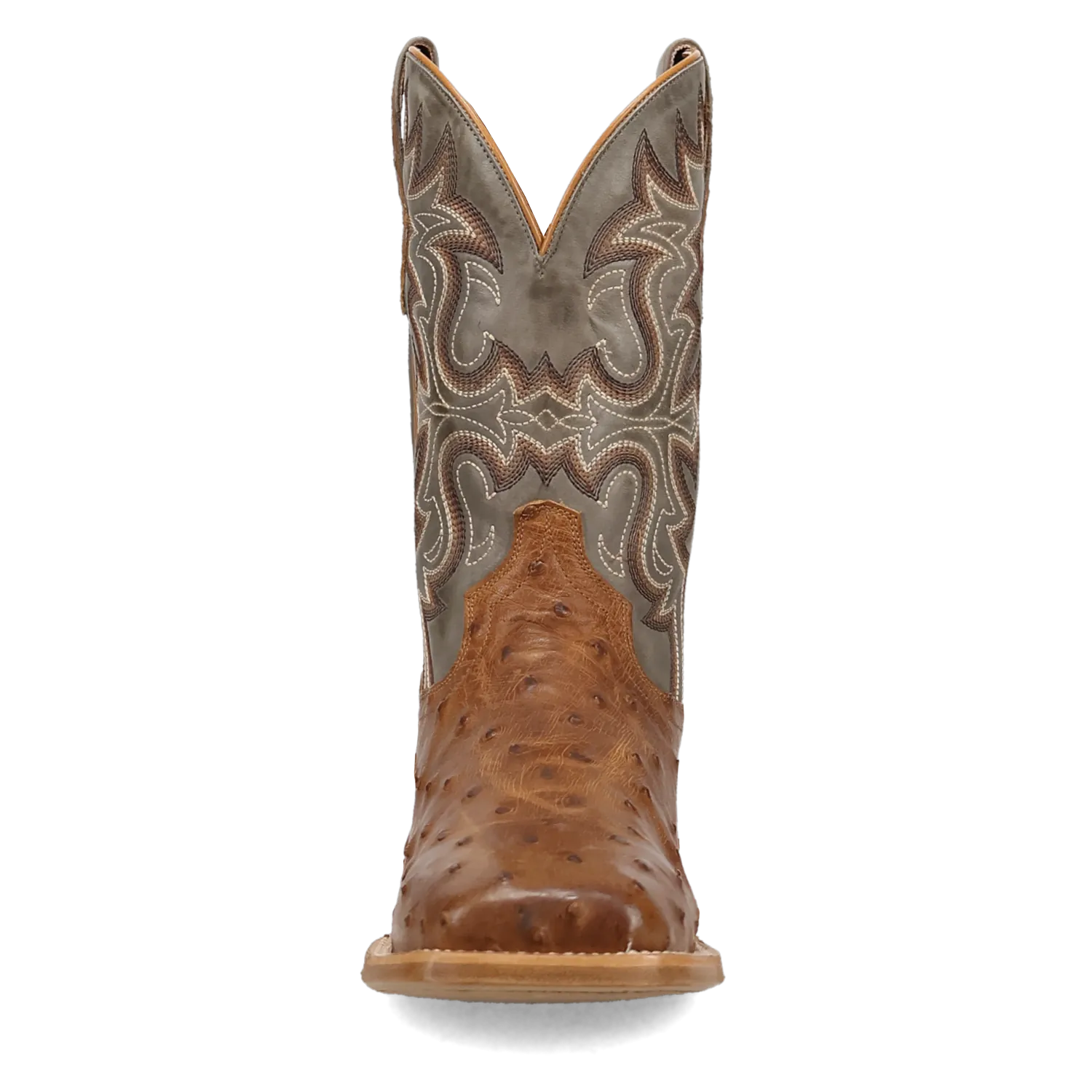 Dan Post Boots Boots Men's Drayden Full Quill Ostrich Wide Square Toe Boots Tan Color - Dan Post Boots