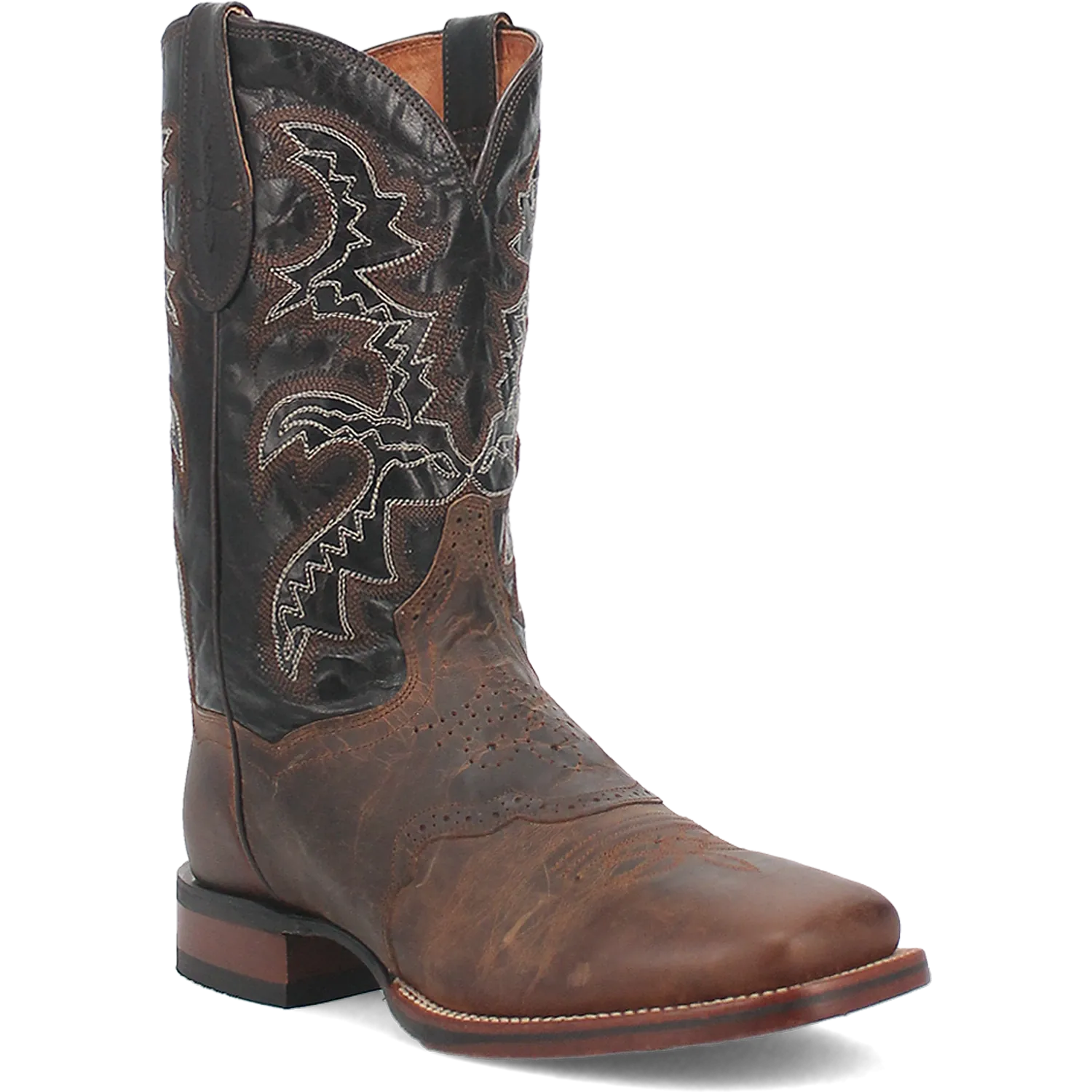 Dan Post Boots Boots Men's Franklin Leather Wide Square Toe Boots Chocolate Color - Dan Post Boots