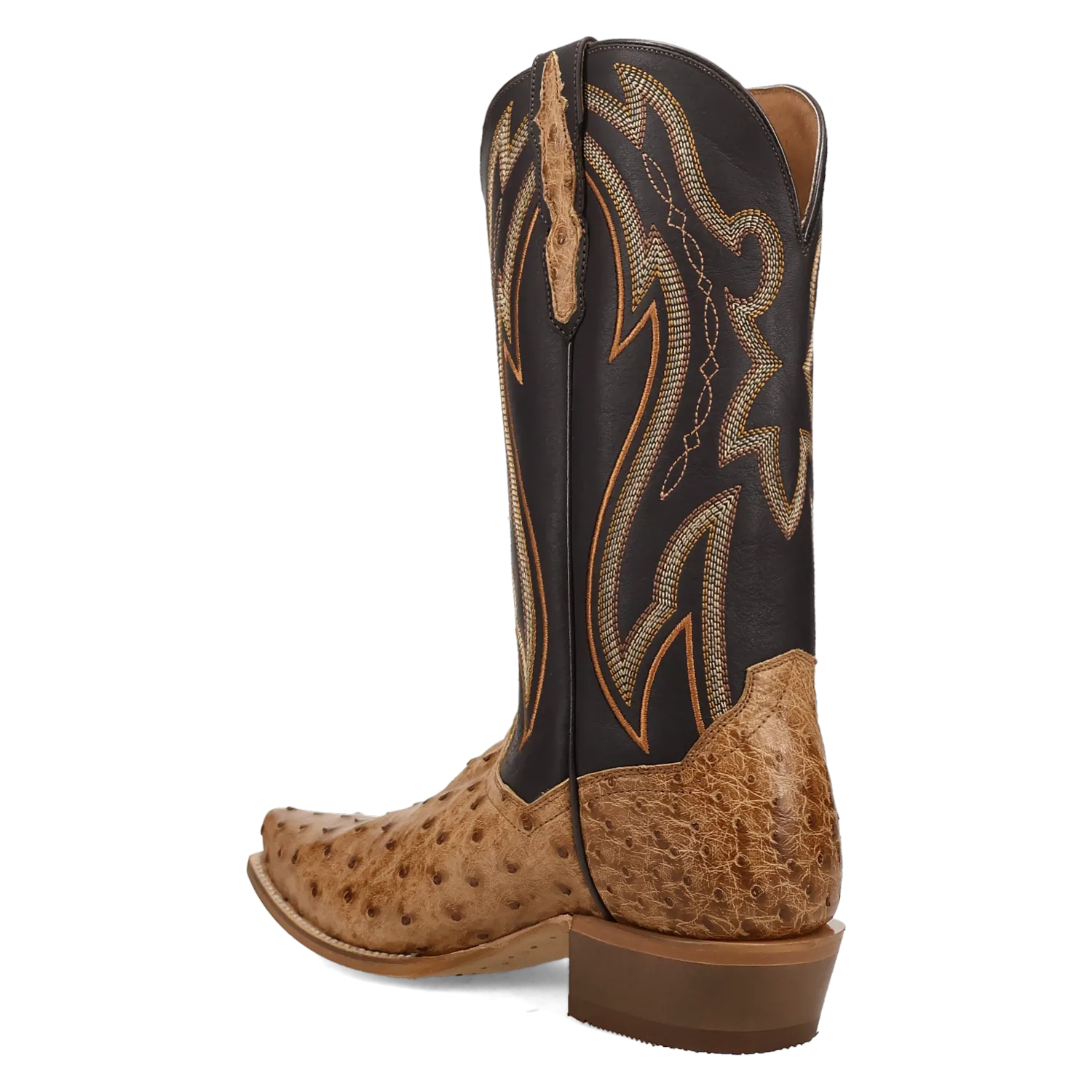 Dan Post Boots Boots Men's Grit Genuine Full Quill Ostrich Snip Toe Boots Tan Color - Dan Post Boots