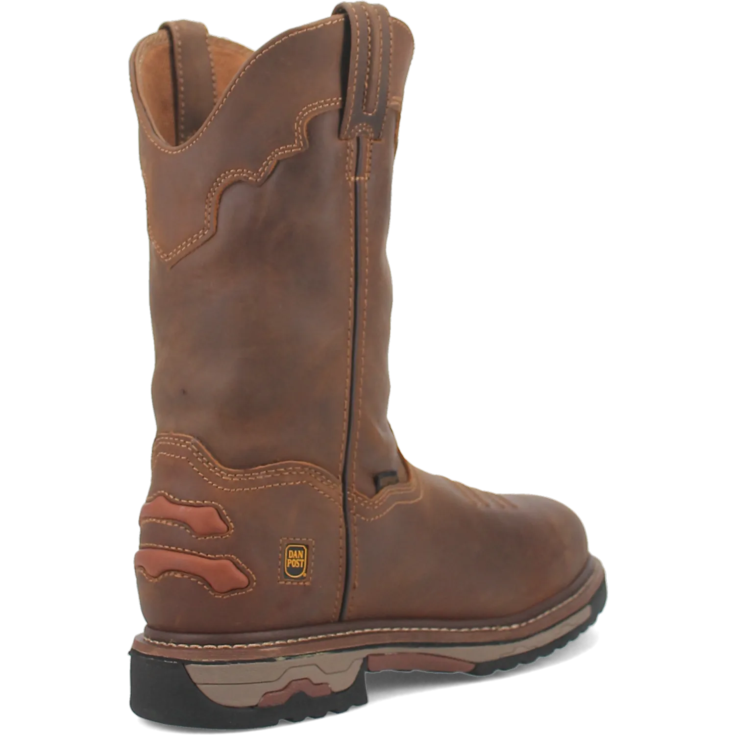 Dan Post Boots Boots Men's Journeyman Leather Composite Wide Round Toe Work Boots Saddle Color - Dan Post Boots