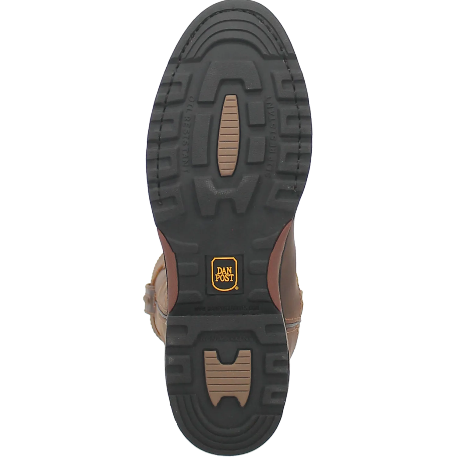 Dan Post Boots Boots Men's Journeyman Leather Wide Round Toe Work Boots Saddle Color - Dan Post Boots