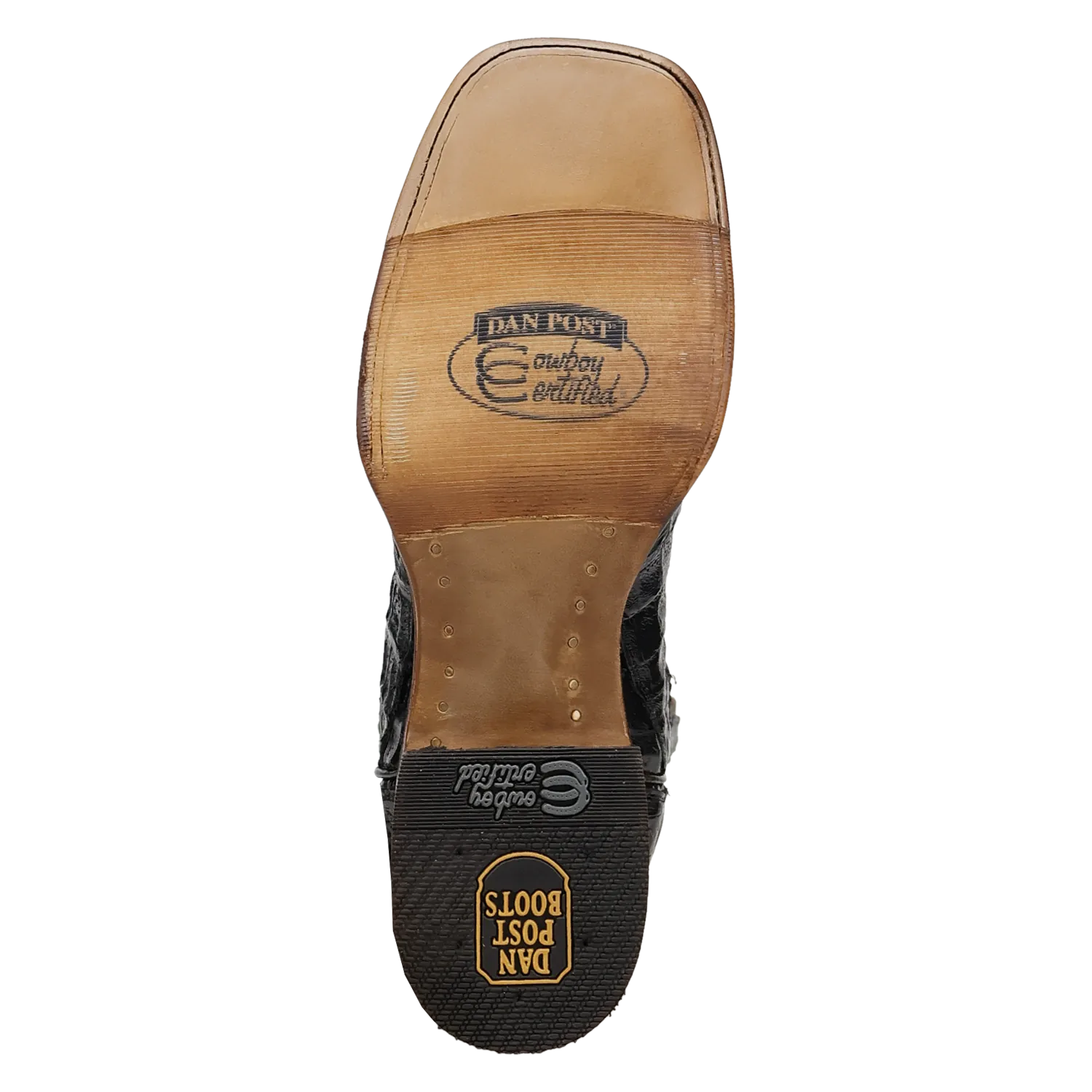 Dan Post Boots Boots Men's Marsh Caiman Wide Square Toe Boots Black Color - Dan Post Boots