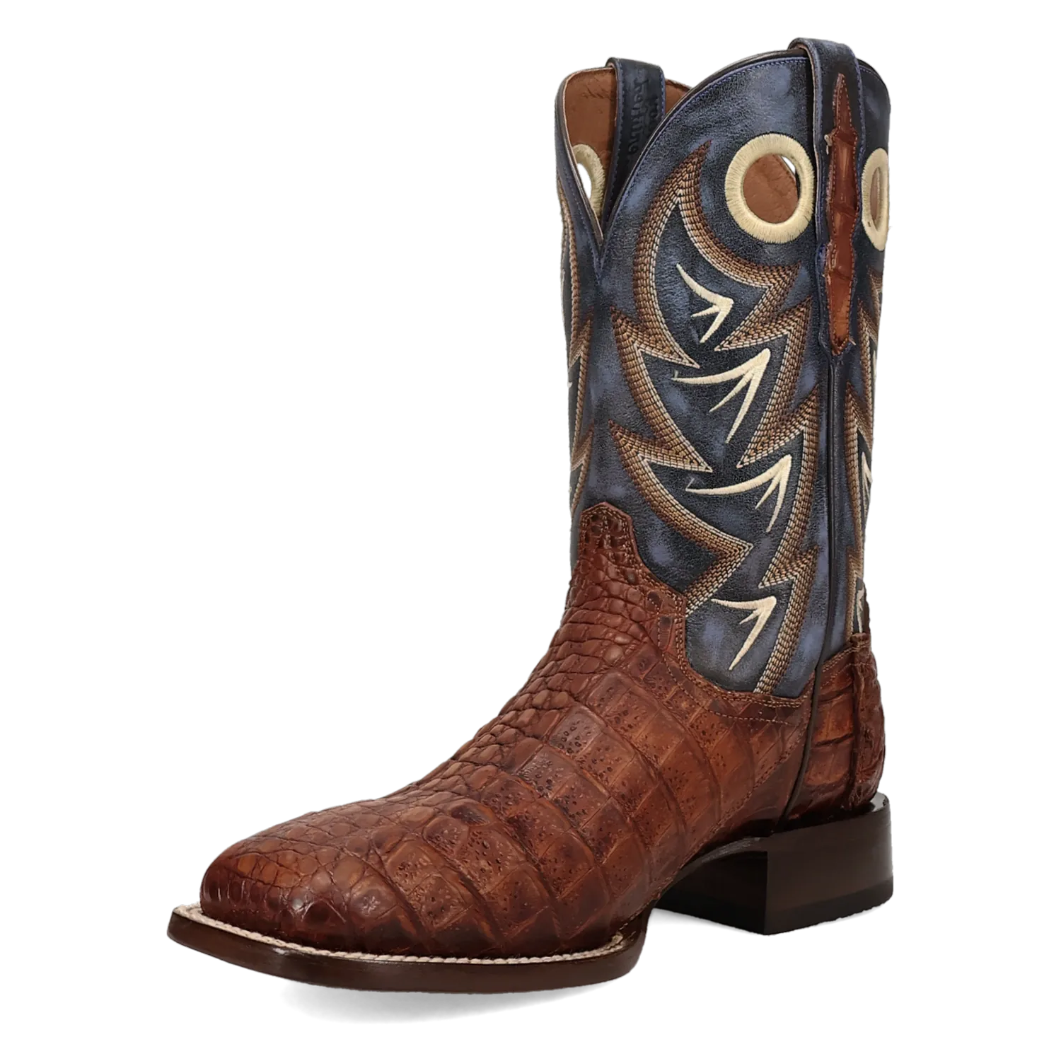 Dan Post Boots Boots Men's Marsh Caiman Wide Square Toe Boots Cognac Color - Dan Post Boots