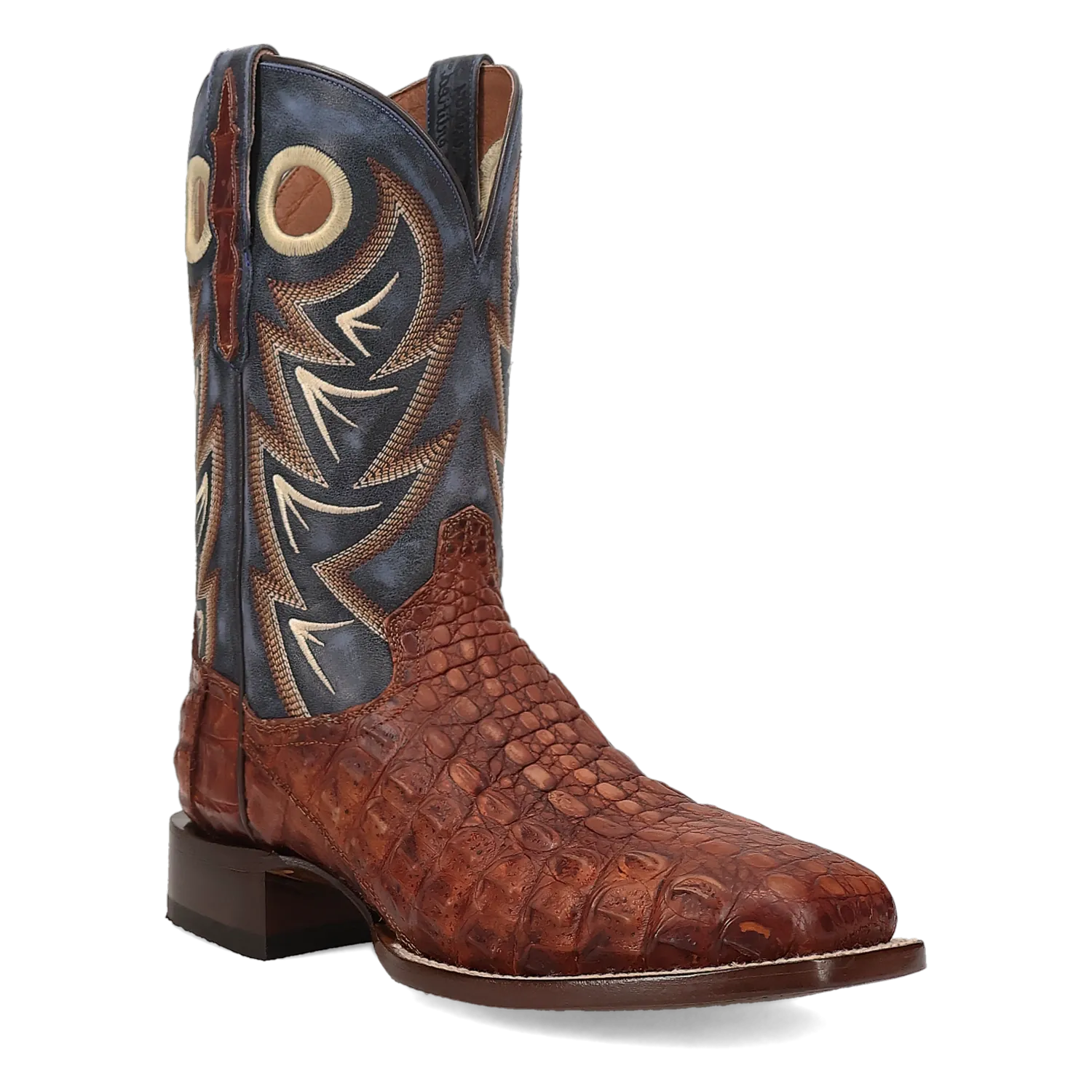 Dan Post Boots Boots Men's Marsh Caiman Wide Square Toe Boots Cognac Color - Dan Post Boots