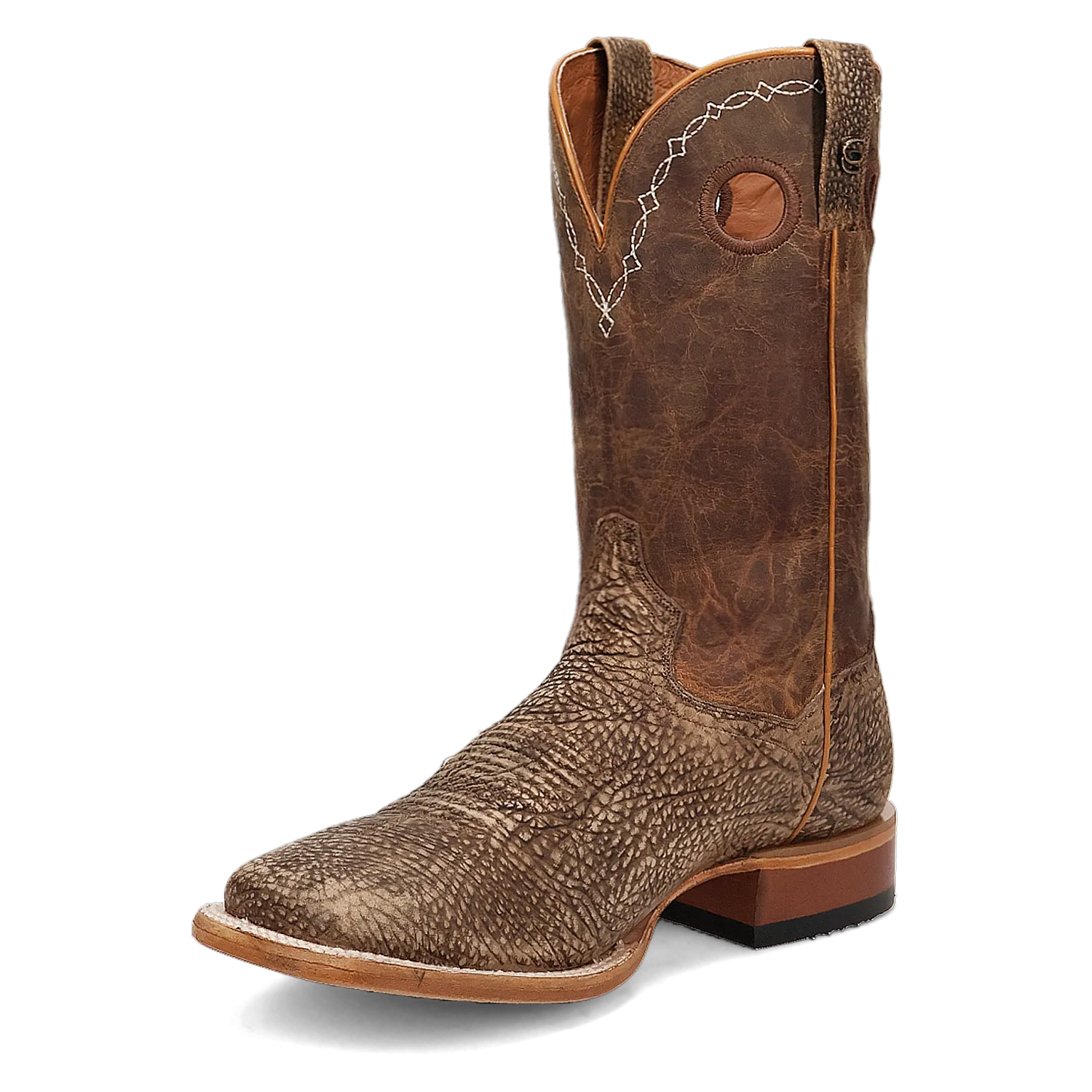 Dan Post Boots Boots Men's Murray Bison Leather Wide Square Toe Boots Brown Color - Dan Post Boots