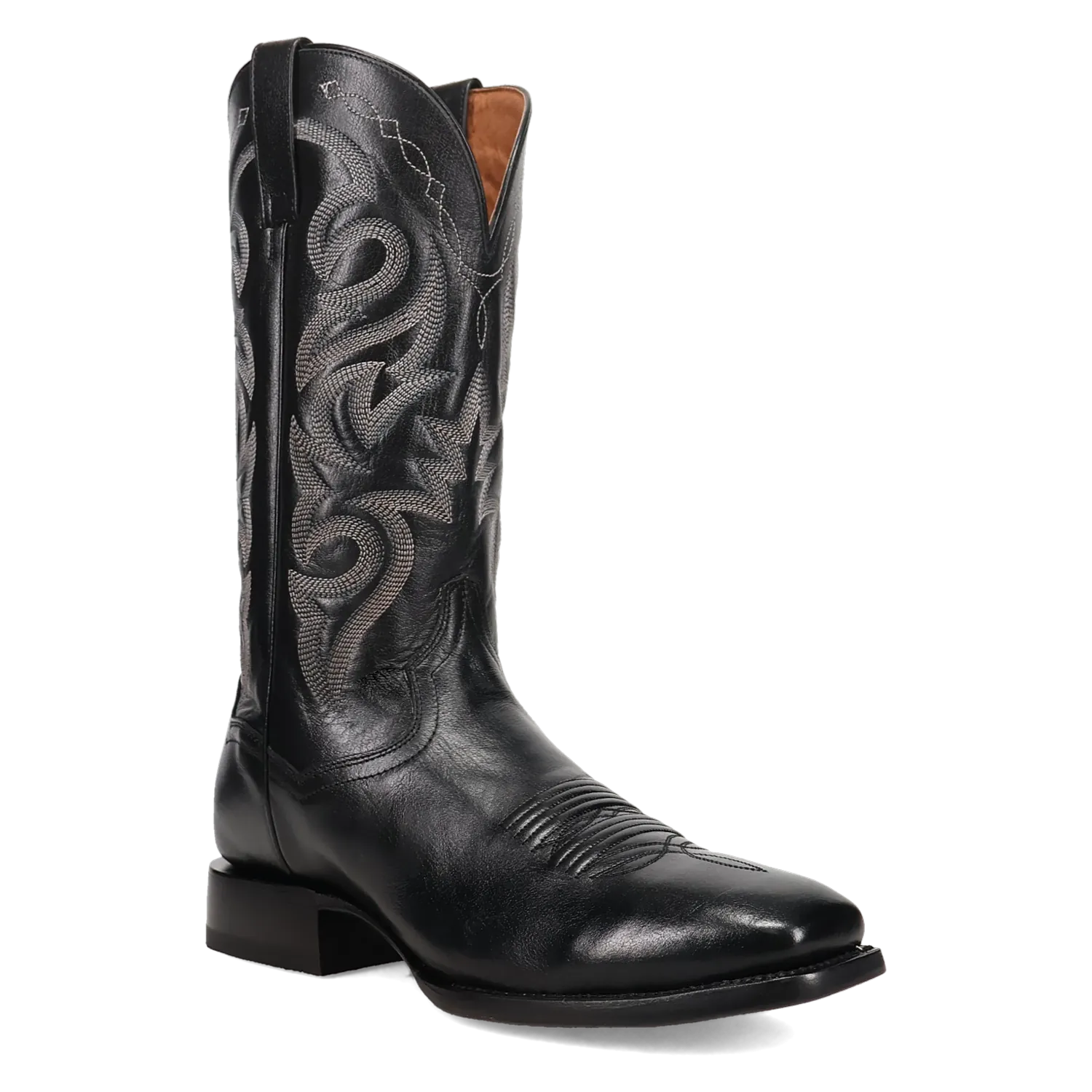 Dan Post Boots Boots Men's Remington Leather Square Toe Boots Black Color - Dan Post Boots
