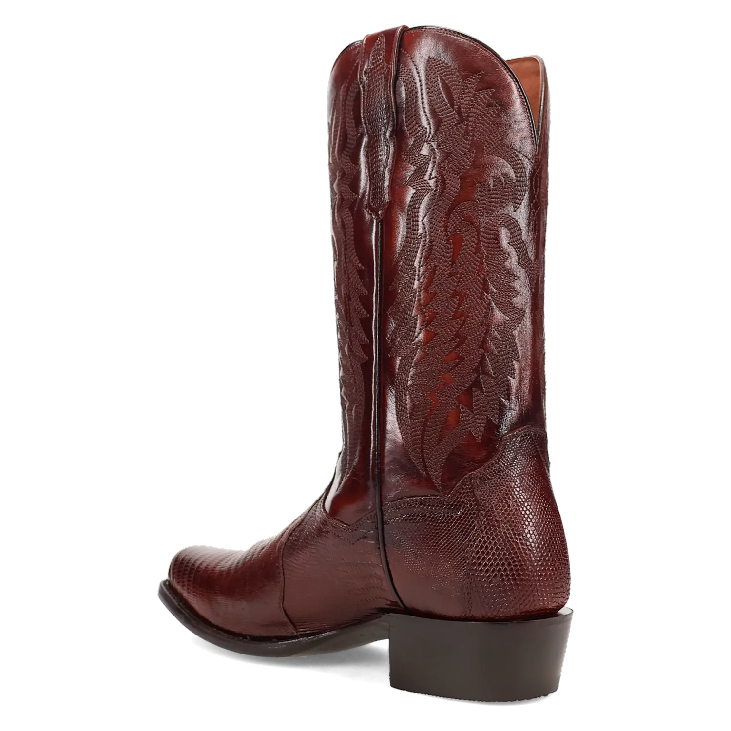 Dan Post Boots Boots Men's Ringold Lizard Snip Toe Boots Antique Tan Color - Dan Post Boots
