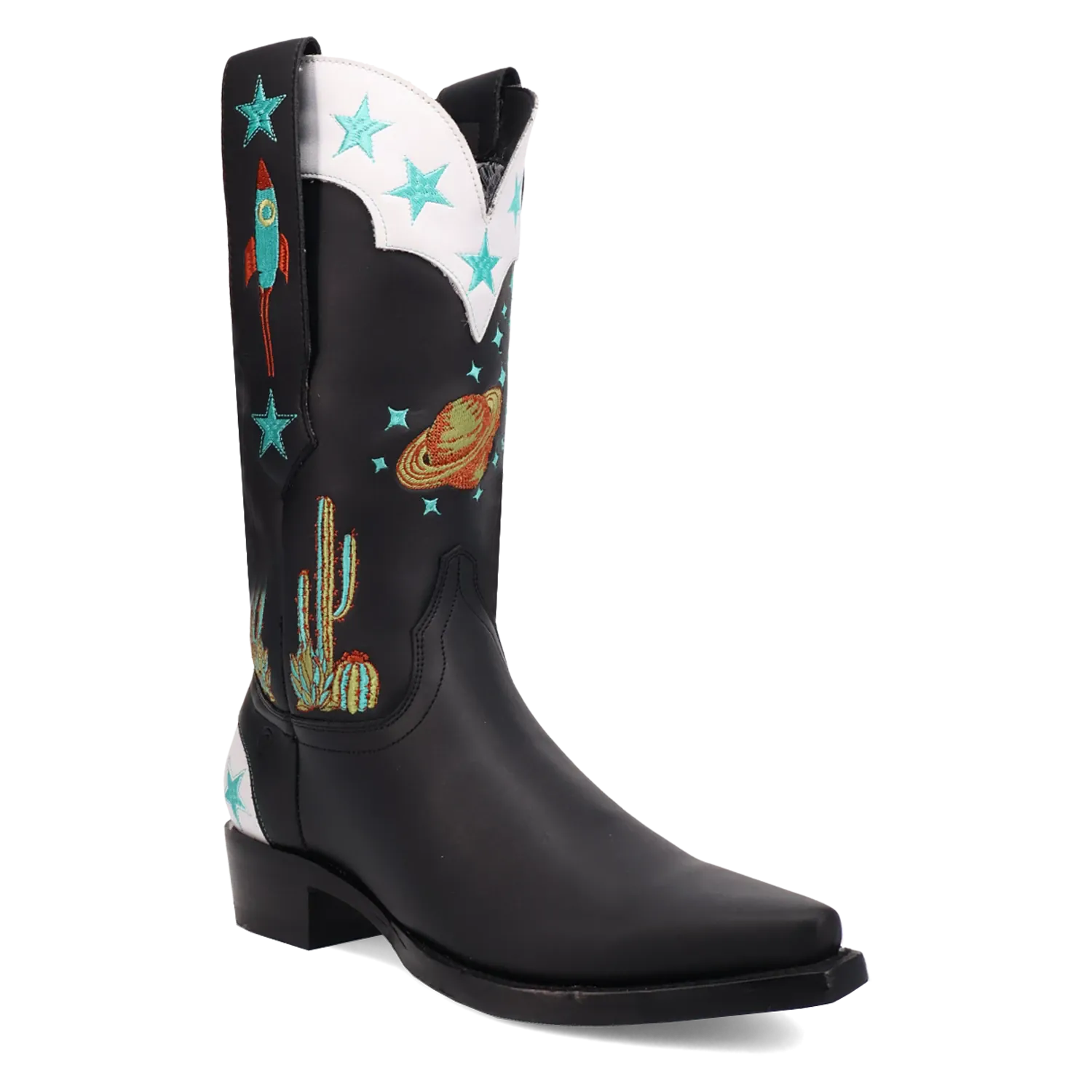 Dan Post Boots Boots Men's Space Cowboy Leather Snip Toe Boots Black Color - Dingo