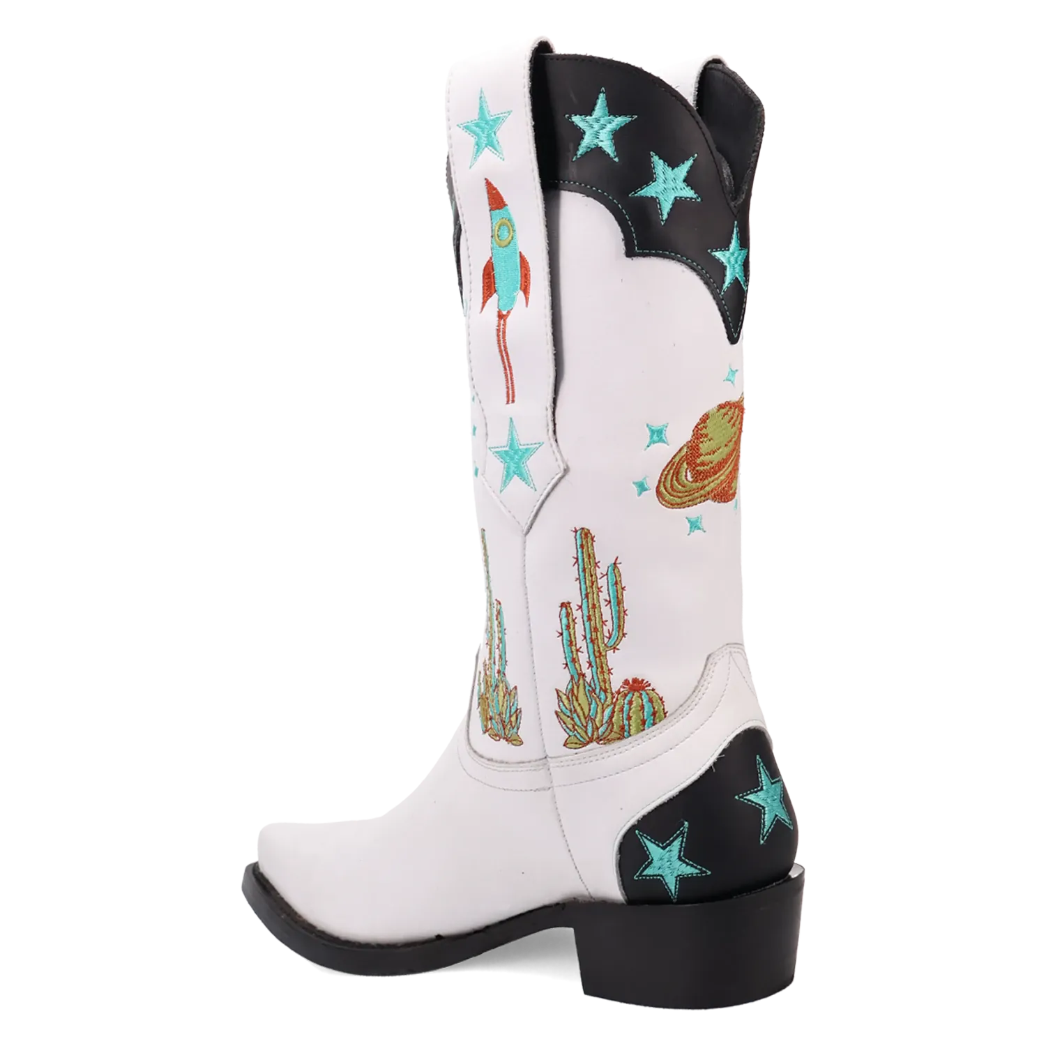 Dan Post Boots Boots Men's Space Cowboy Leather Snip Toe Boots White Color - Dingo