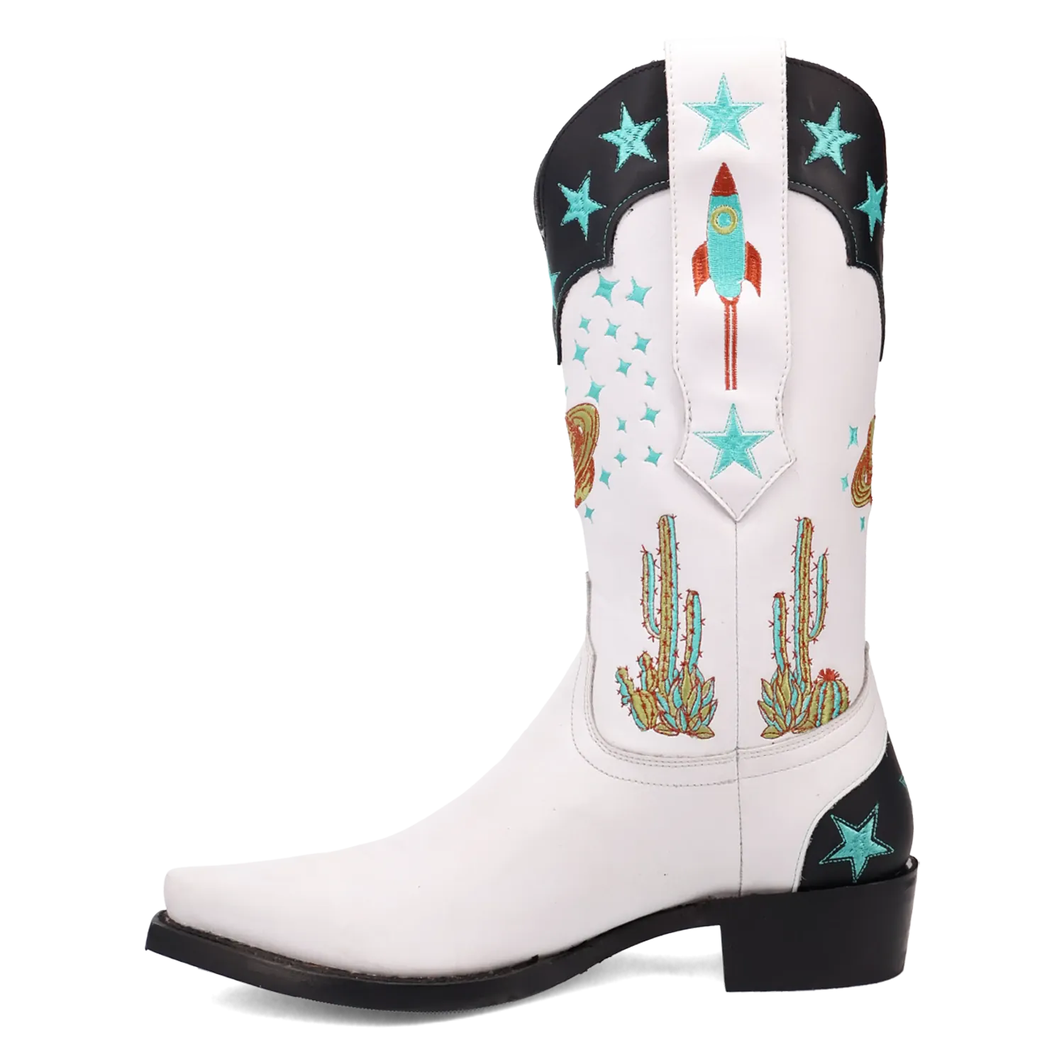 Dan Post Boots Boots Men's Space Cowboy Leather Snip Toe Boots White Color - Dingo