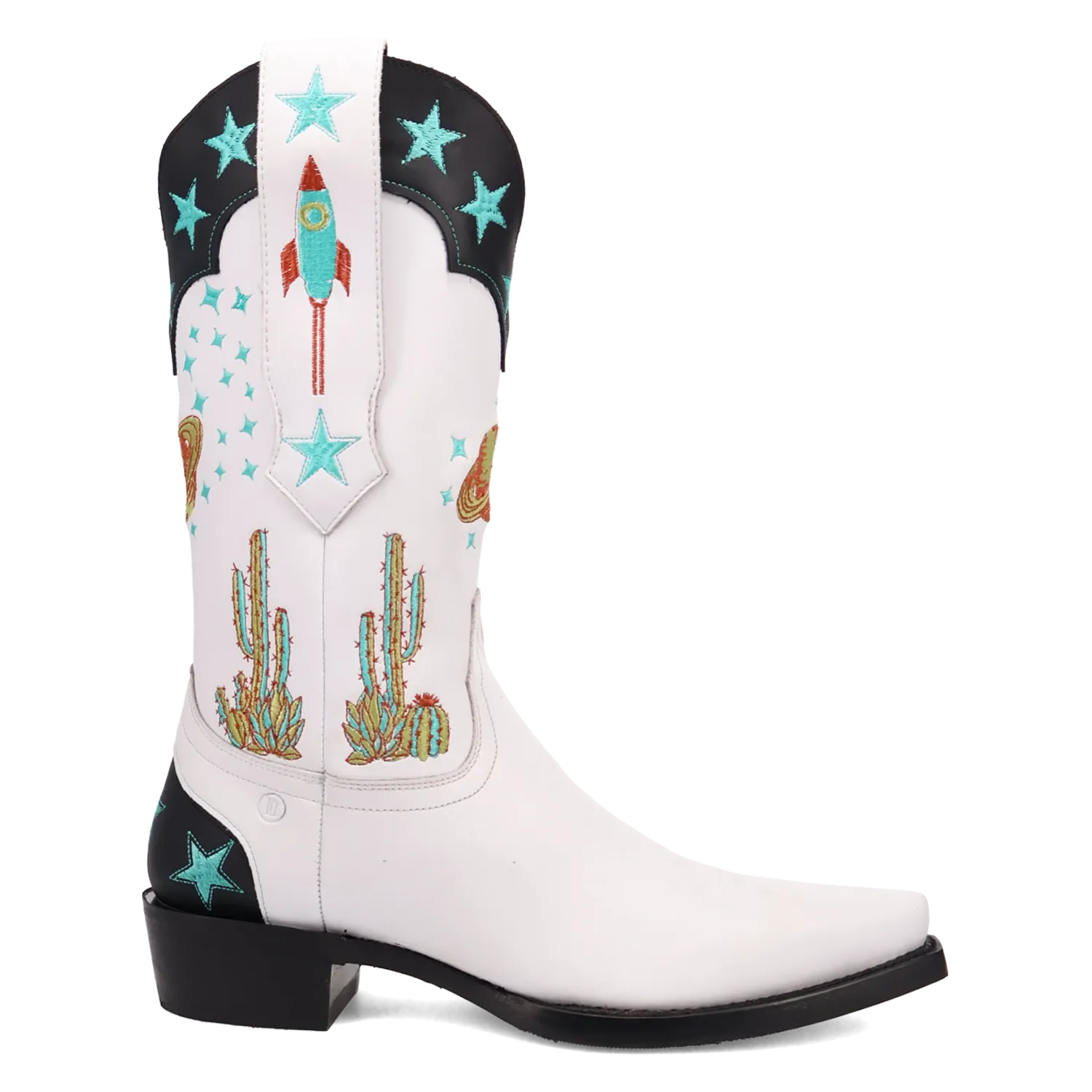 Dan Post Boots Boots Men's Space Cowboy Leather Snip Toe Boots White Color - Dingo