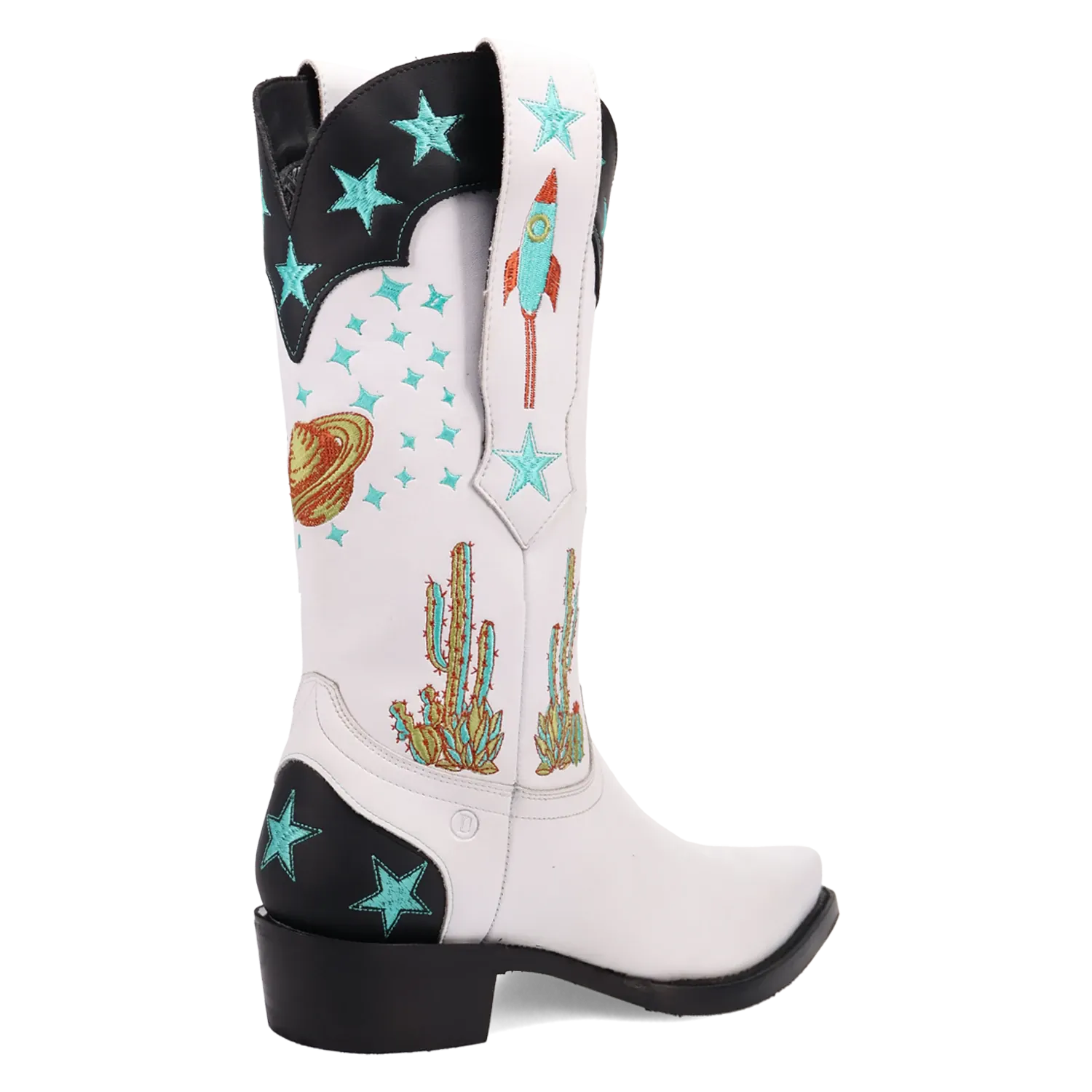 Dan Post Boots Boots Men's Space Cowboy Leather Snip Toe Boots White Color - Dingo