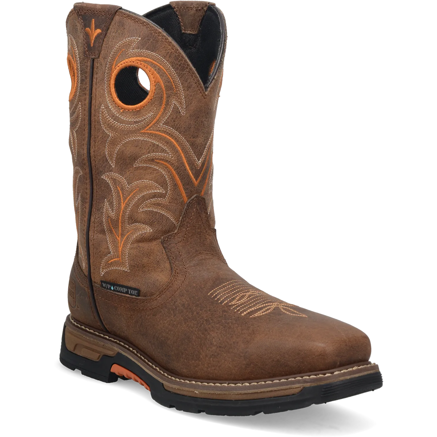 Dan Post Boots Boots Men's Storm´s Eye Waterproof Composite Wide Square Toe Work Boots Brown Color - Dan Post Boots