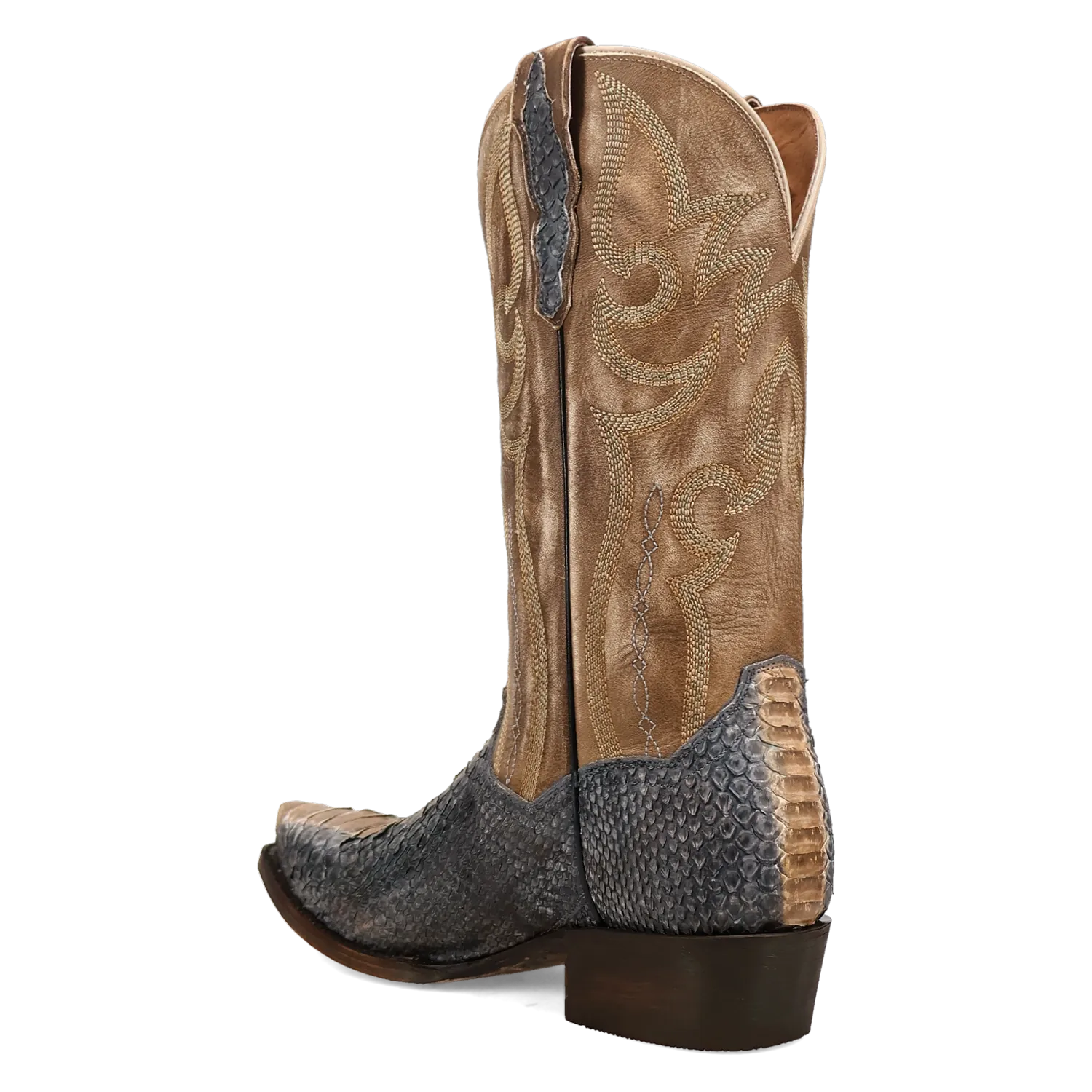 Dan Post Boots Boots Men's Stryker Genuine Python Snip Toe Boots Grey Color - Dan Post Boots