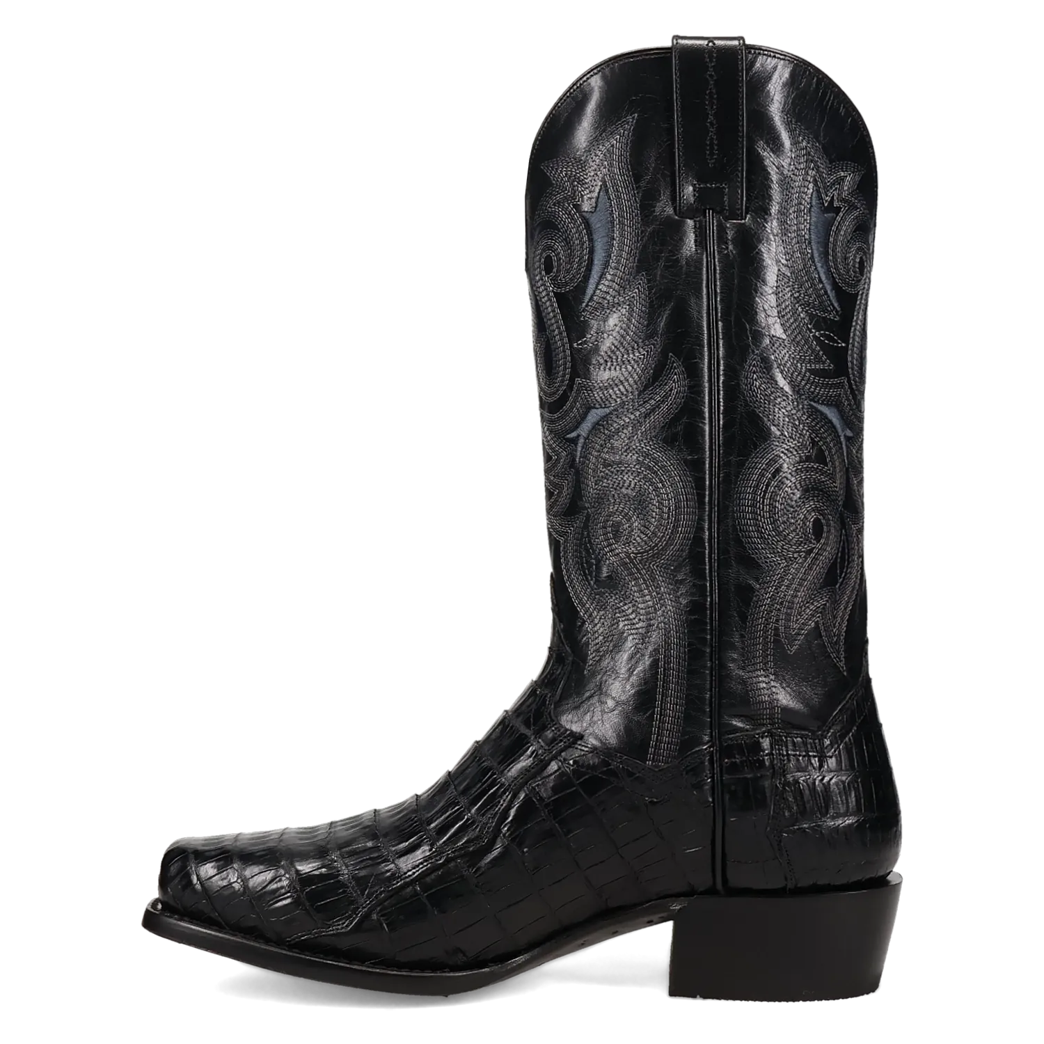 Dan Post Boots Boots Men's Zandor Caiman Belly Snip Toe Boots Black Color - Dan Post Boots