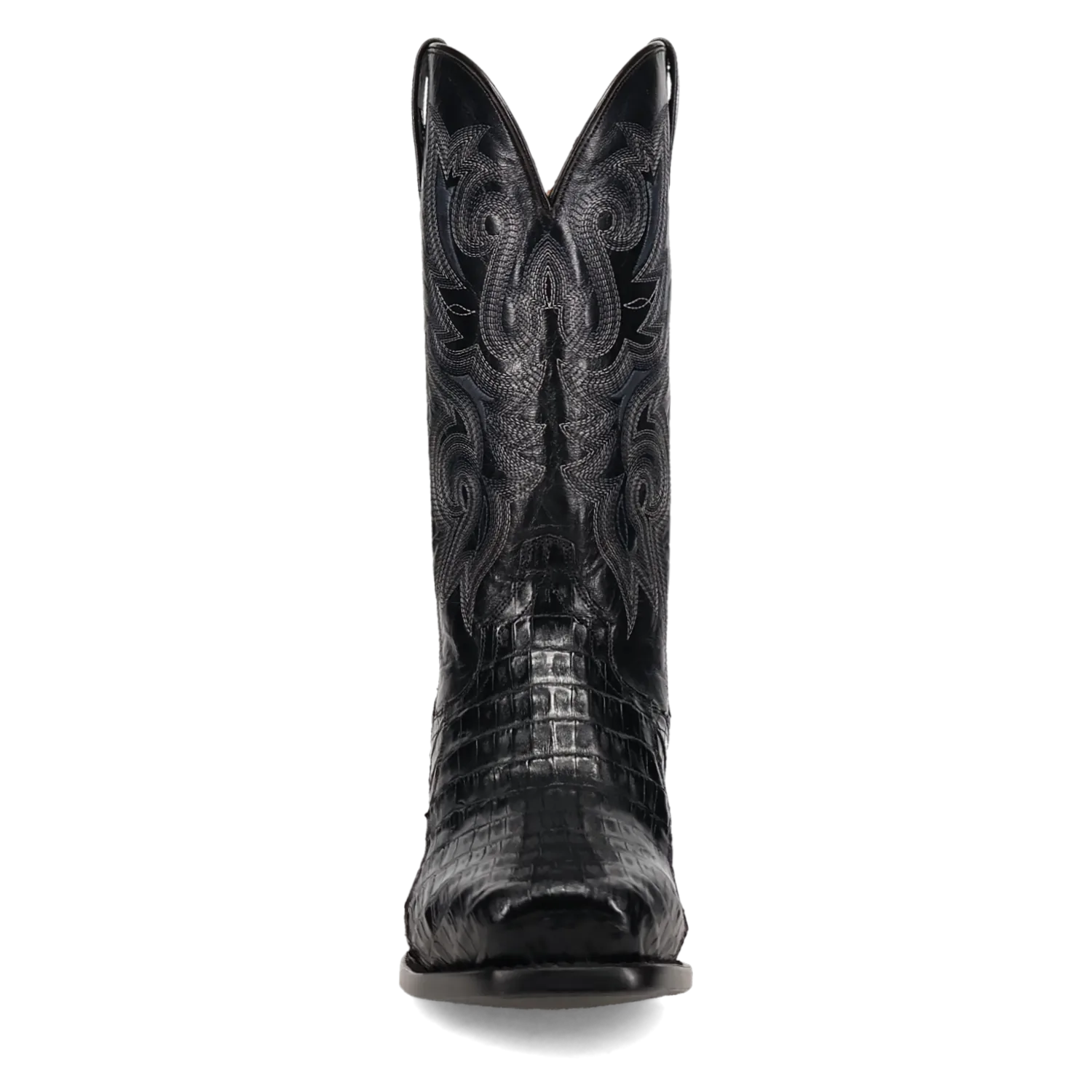 Dan Post Boots Boots Men's Zandor Caiman Belly Snip Toe Boots Black Color - Dan Post Boots