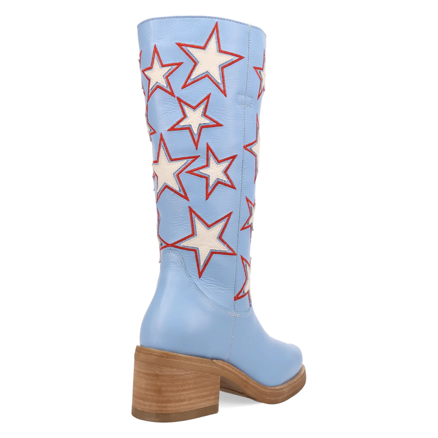 Dan Post Boots Boots Women's American Dream Leather Round Toe Boots Blue Color - Dingo