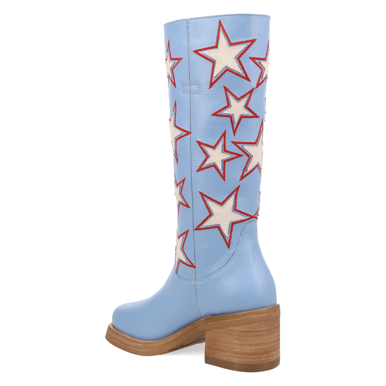 Dan Post Boots Boots Women's American Dream Leather Round Toe Boots Blue Color - Dingo