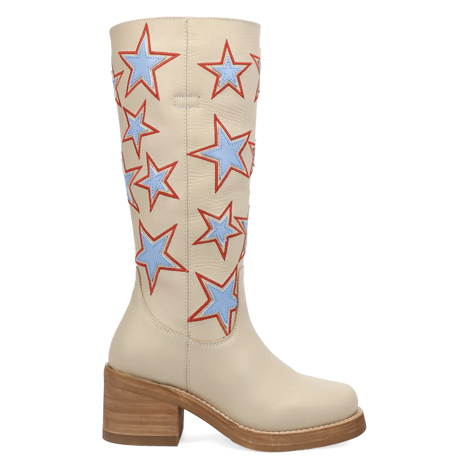 Dan Post Boots Boots Women's American Dream Leather Round Toe Boots Cream Color - Dingo