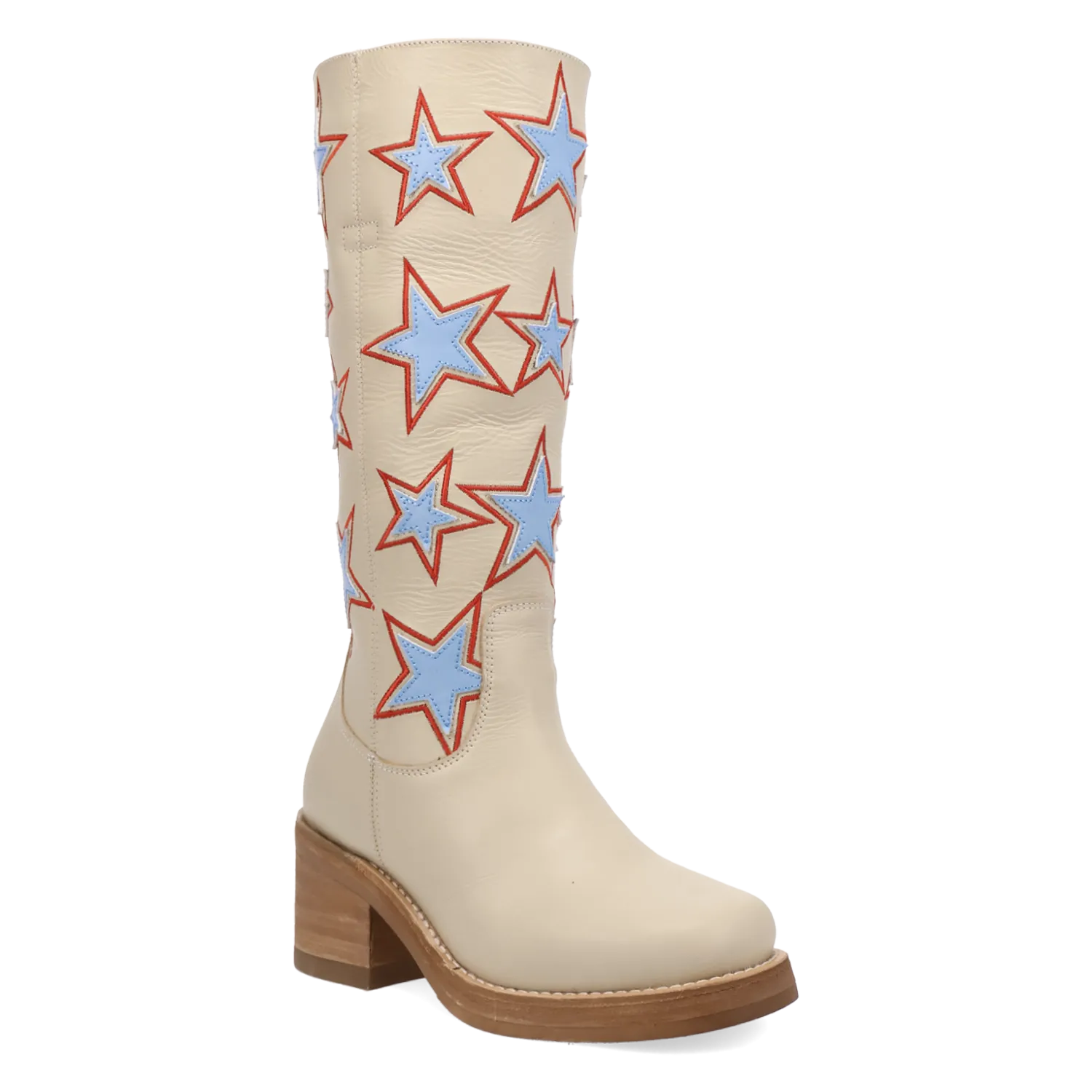 Dan Post Boots Boots Women's American Dream Leather Round Toe Boots Cream Color - Dingo