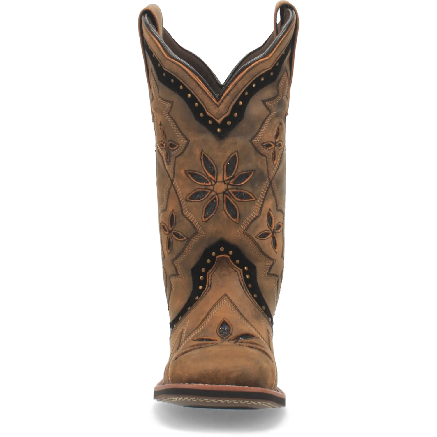 Dan Post Boots Boots Women's Bouquet Leather Wide Square Toe Boots Honey Color - Laredo Boots