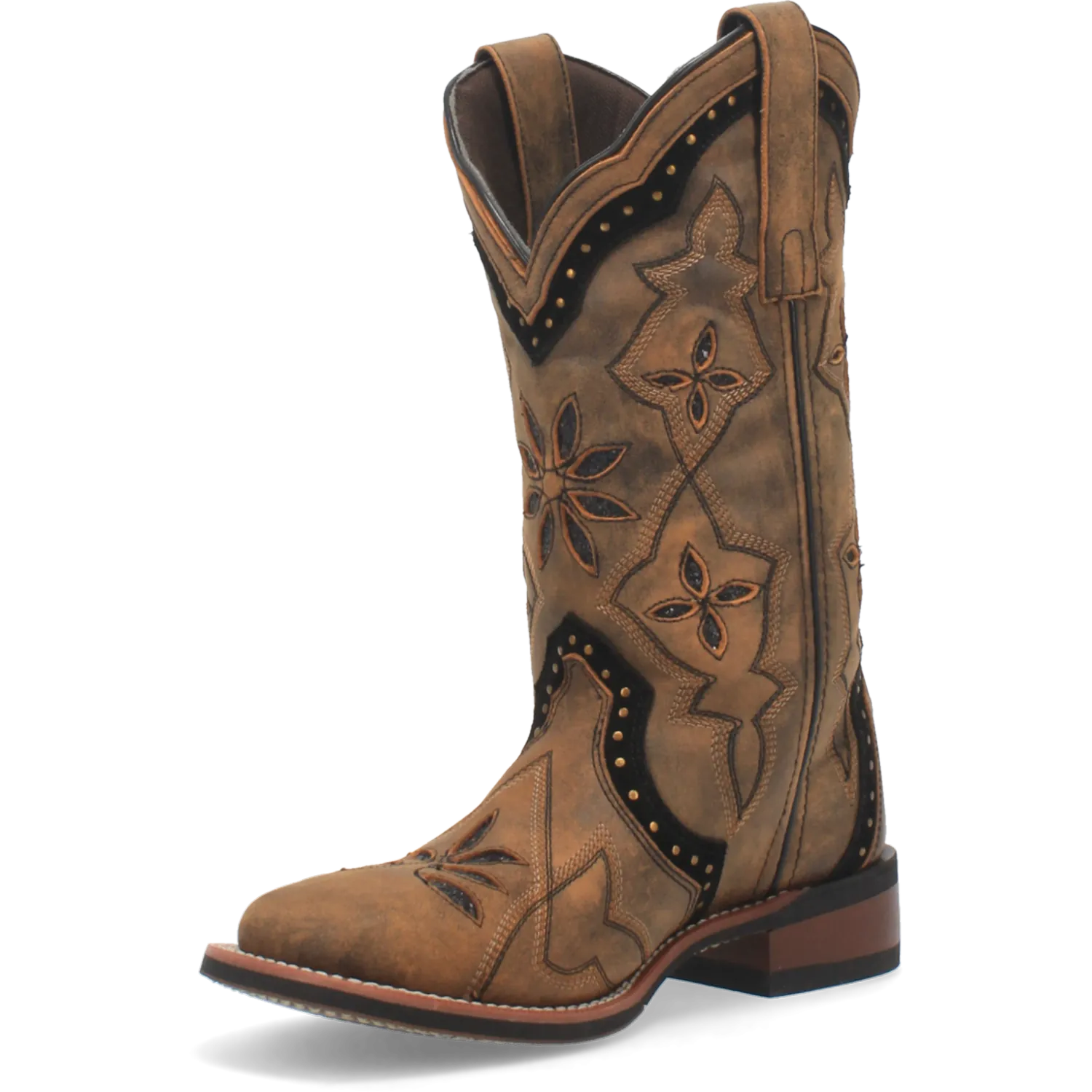 Dan Post Boots Boots Women's Bouquet Leather Wide Square Toe Boots Honey Color - Laredo Boots