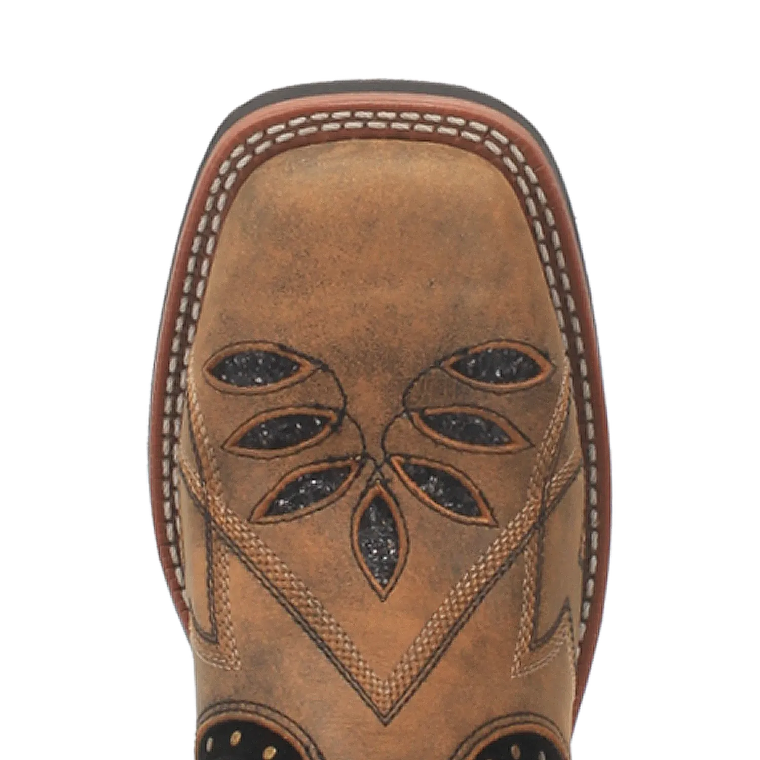 Dan Post Boots Boots Women's Bouquet Leather Wide Square Toe Boots Honey Color - Laredo Boots