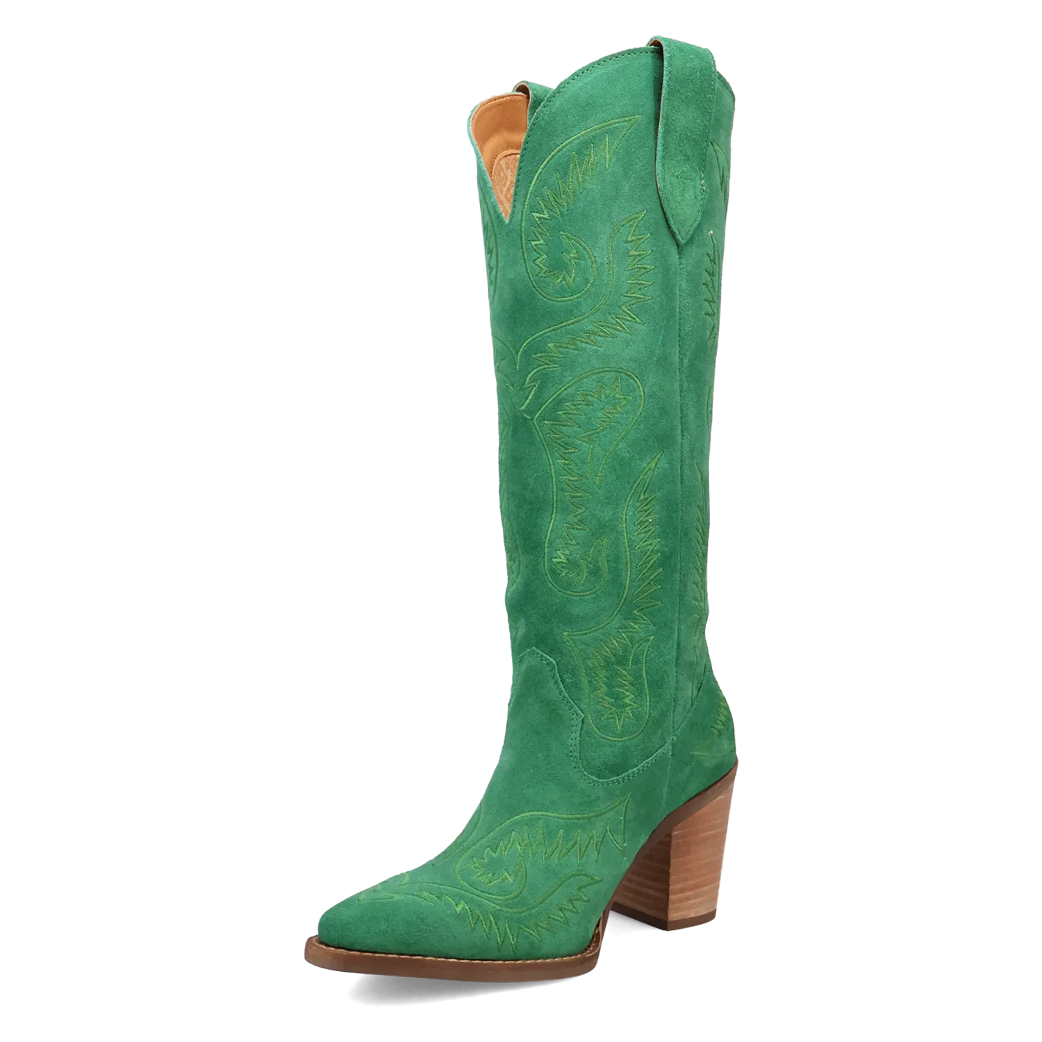 Dan Post Boots Boots Women's Evita Leather Tall Boot Green Color - Dingo