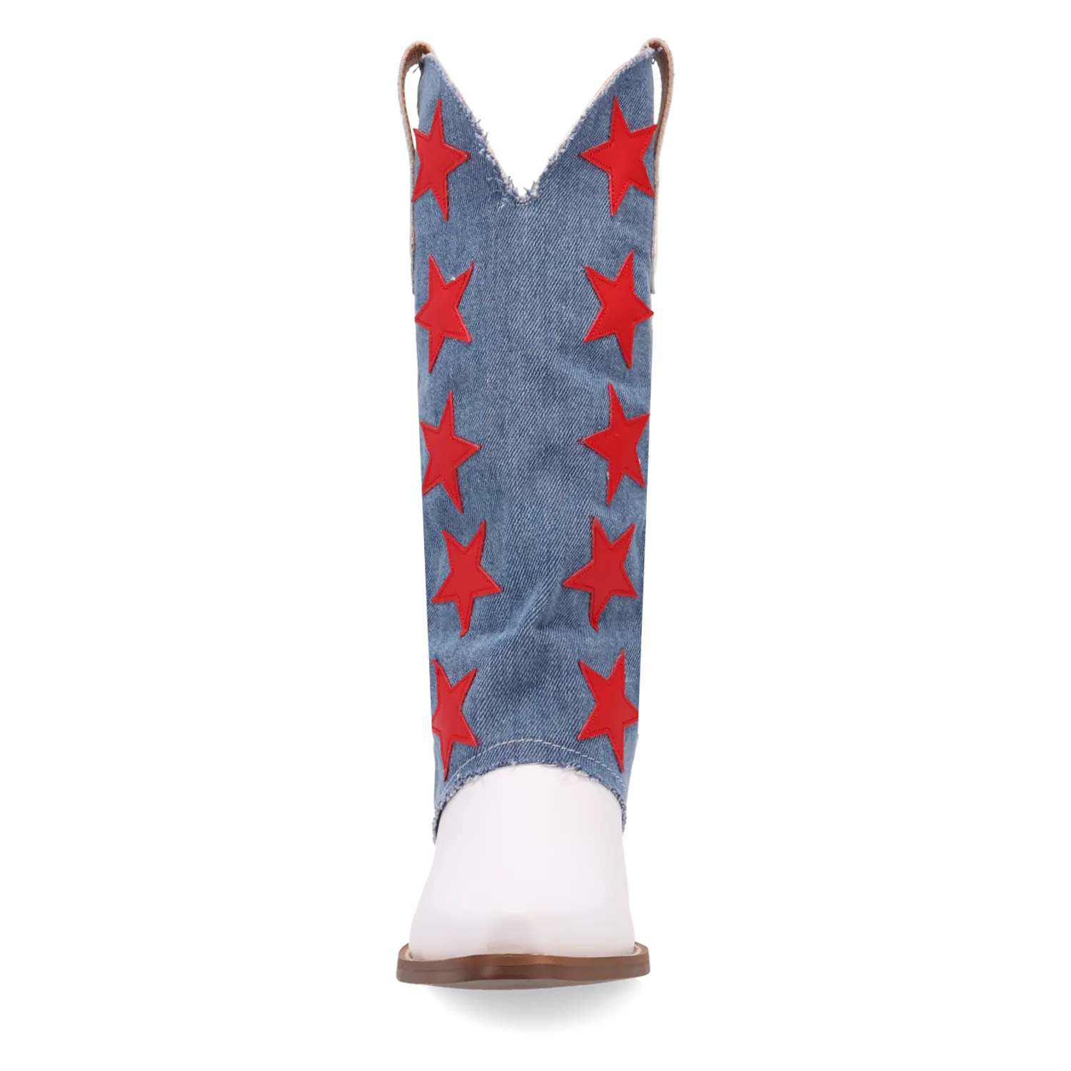 Dan Post Boots Boots Women's Glory Days Leather Snip Toe Boots White/Denim Color - Dingo