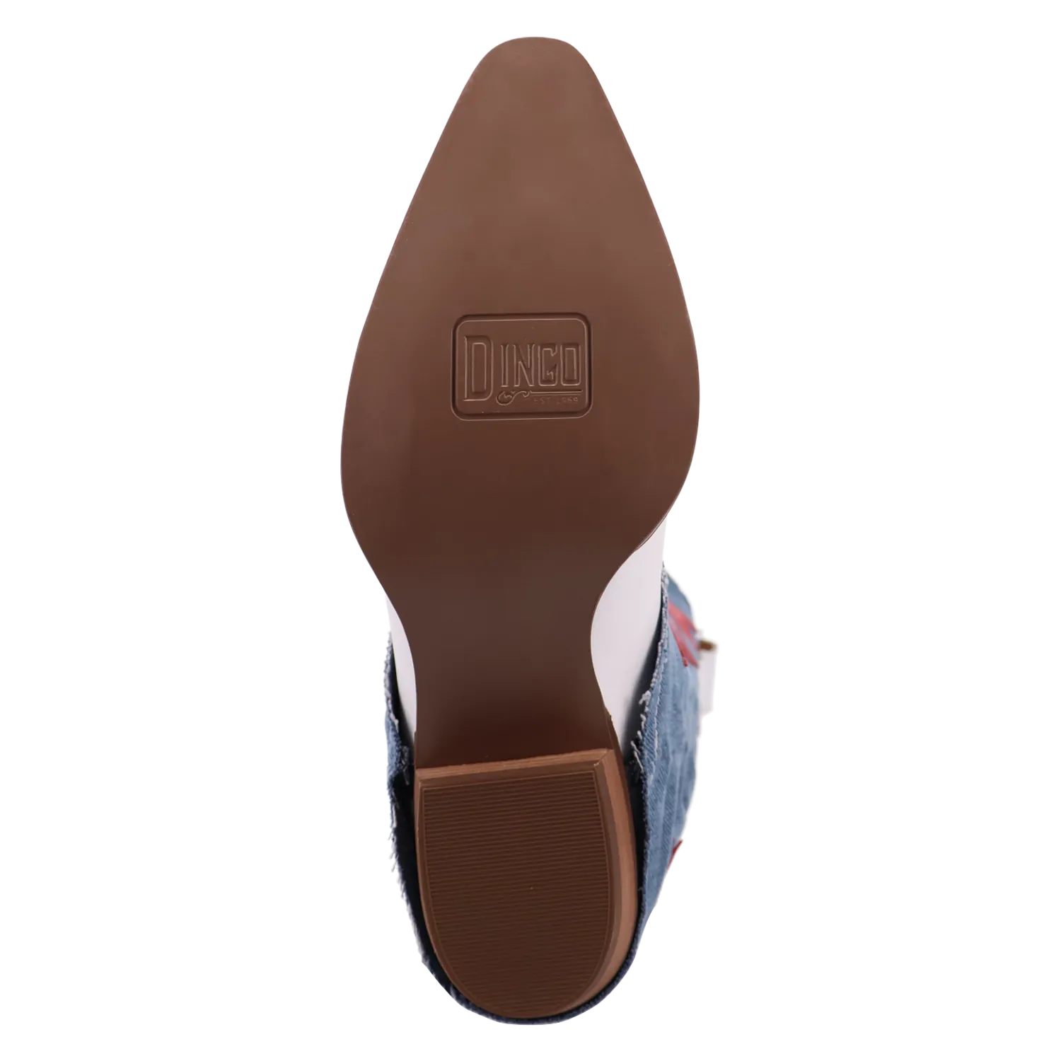 Dan Post Boots Boots Women's Glory Days Leather Snip Toe Boots White/Denim Color - Dingo