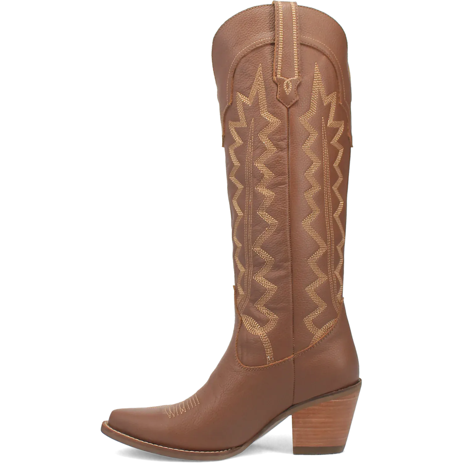 Dan Post Boots Boots Women's High Cotton Leather Tall Boot Brown Color - Dingo