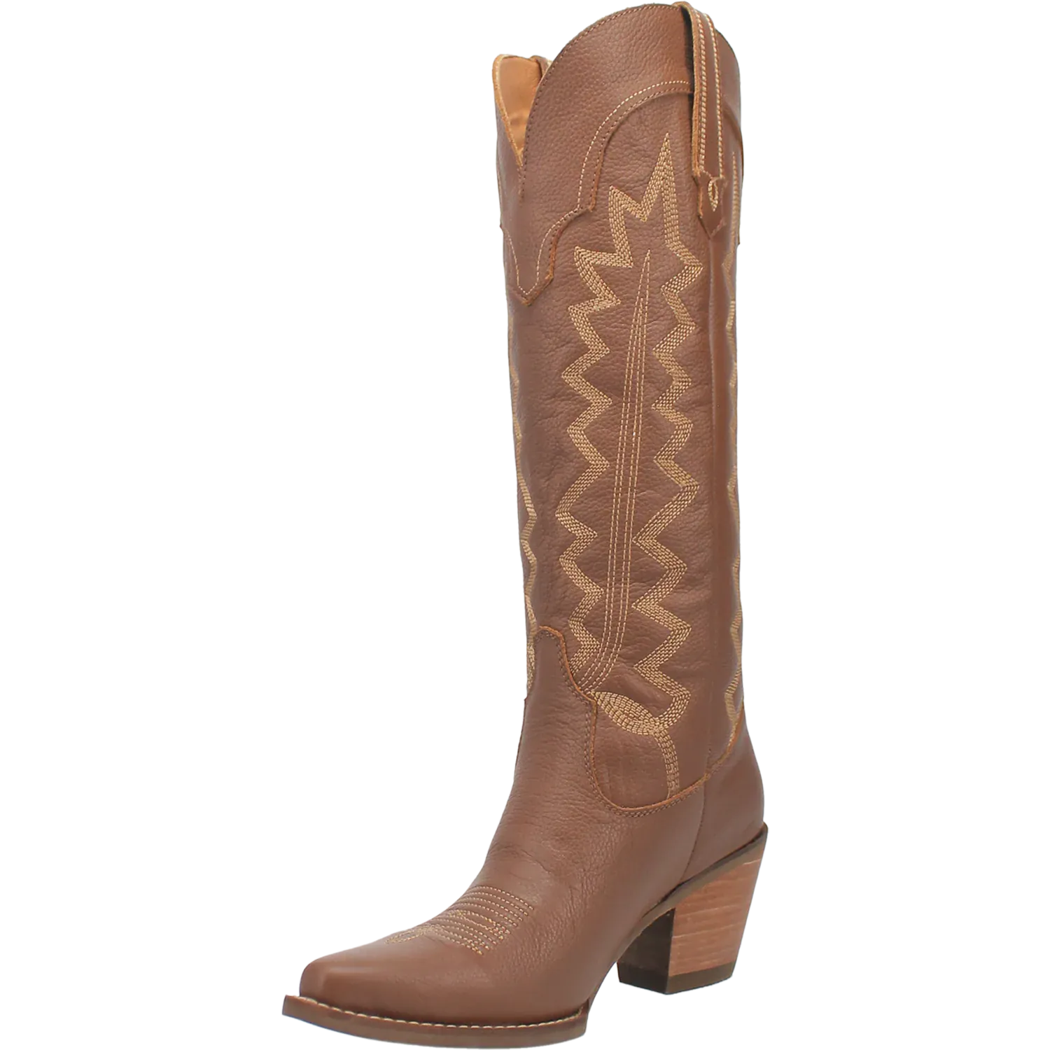 Dan Post Boots Boots Women's High Cotton Leather Tall Boot Brown Color - Dingo