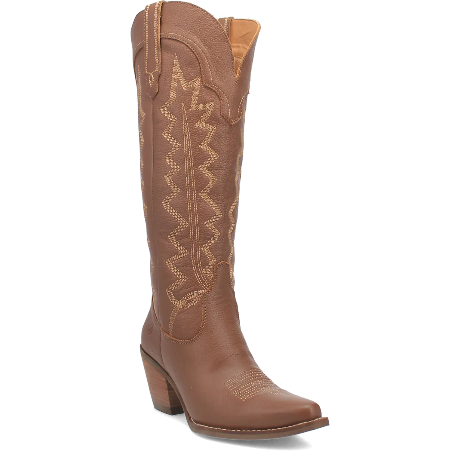 Dan Post Boots Boots Women's High Cotton Leather Tall Boot Brown Color - Dingo