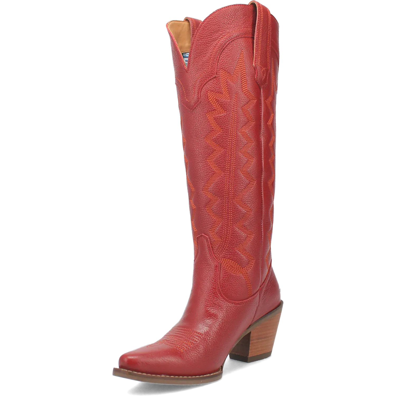 Dan Post Boots Boots Women's High Cotton Leather Tall Boot Red Color - Dingo