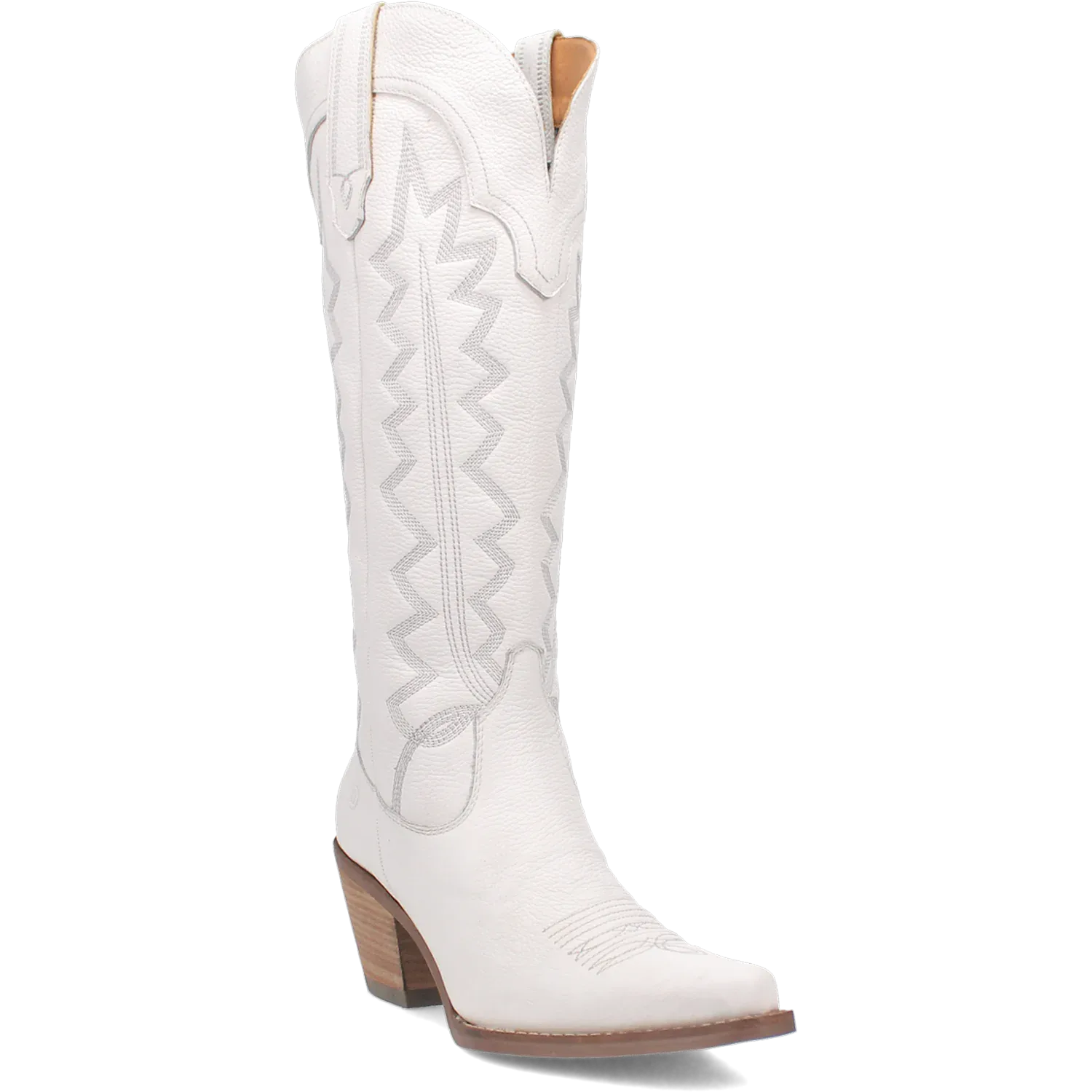 Dan Post Boots Boots Women's High Cotton Leather Tall Boot White Color - Dingo