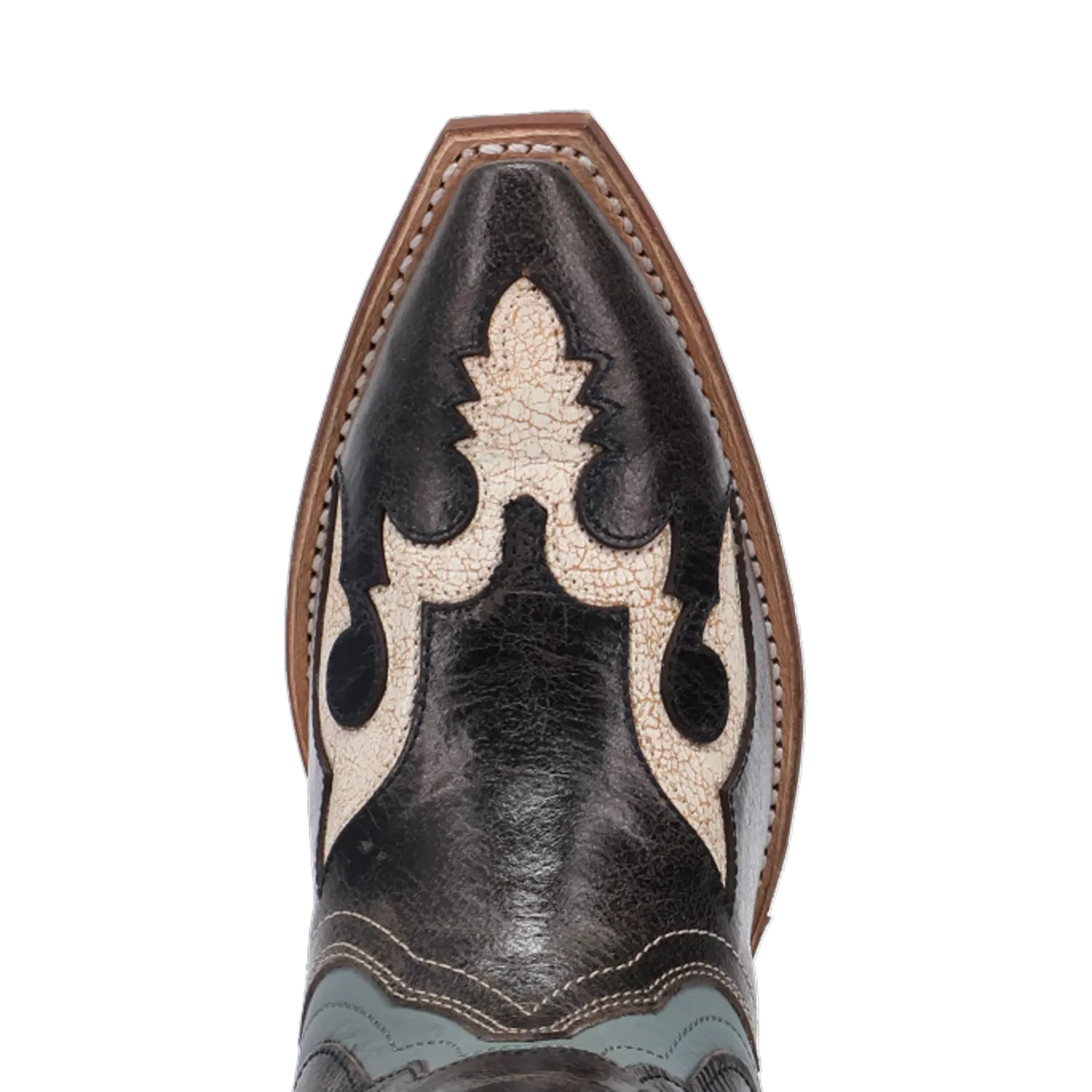 Dan Post Boots Boots Women's Honky-Tonk Halo Leather Snip Toe Boots Navy Color - Laredo Boots
