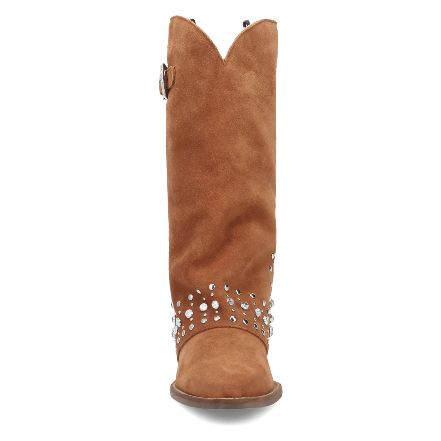 Dan Post Boots Boots Women's Howdy Honey Suede Leather Snip Toe Boots Brown Color - Dingo