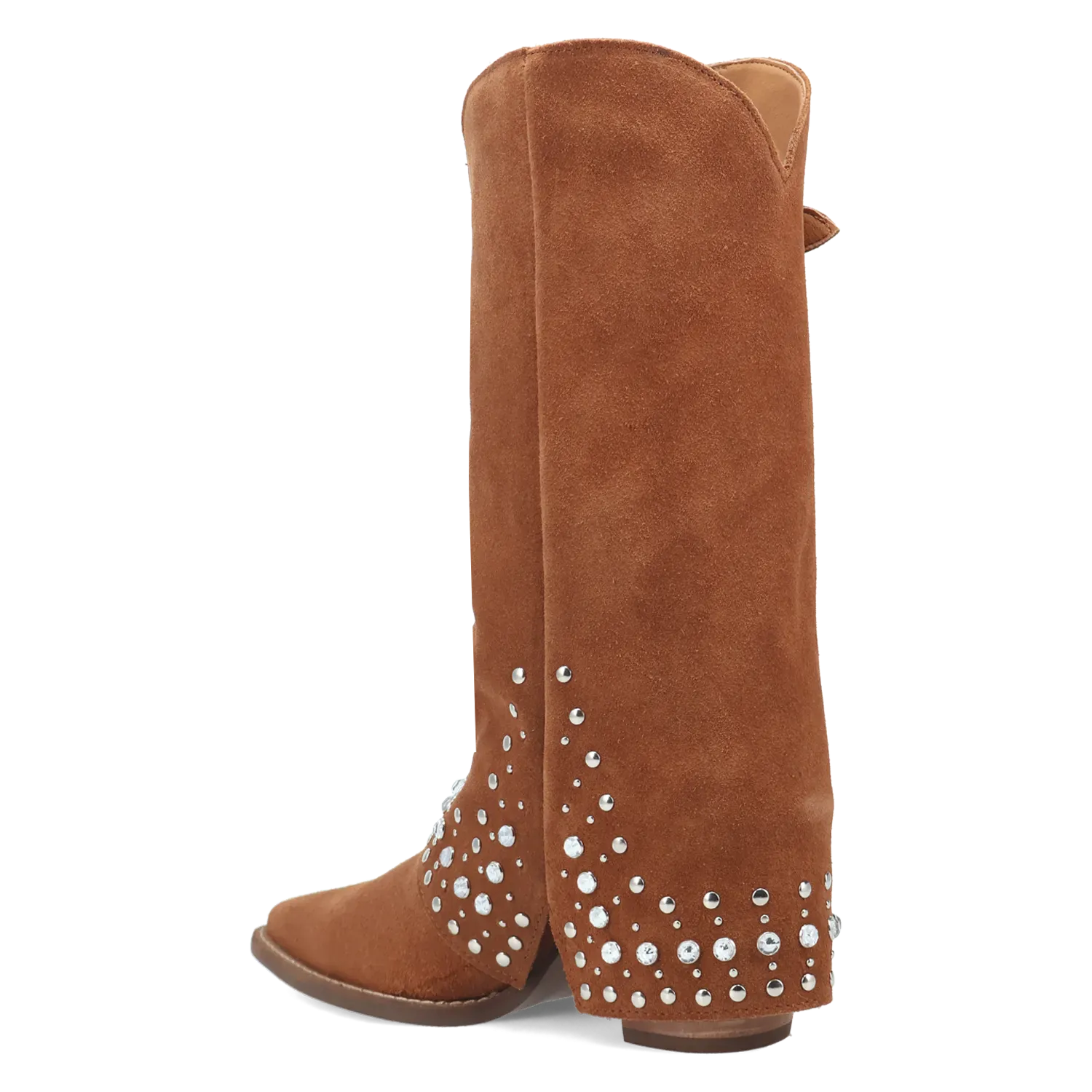 Dan Post Boots Boots Women's Howdy Honey Suede Leather Snip Toe Boots Brown Color - Dingo