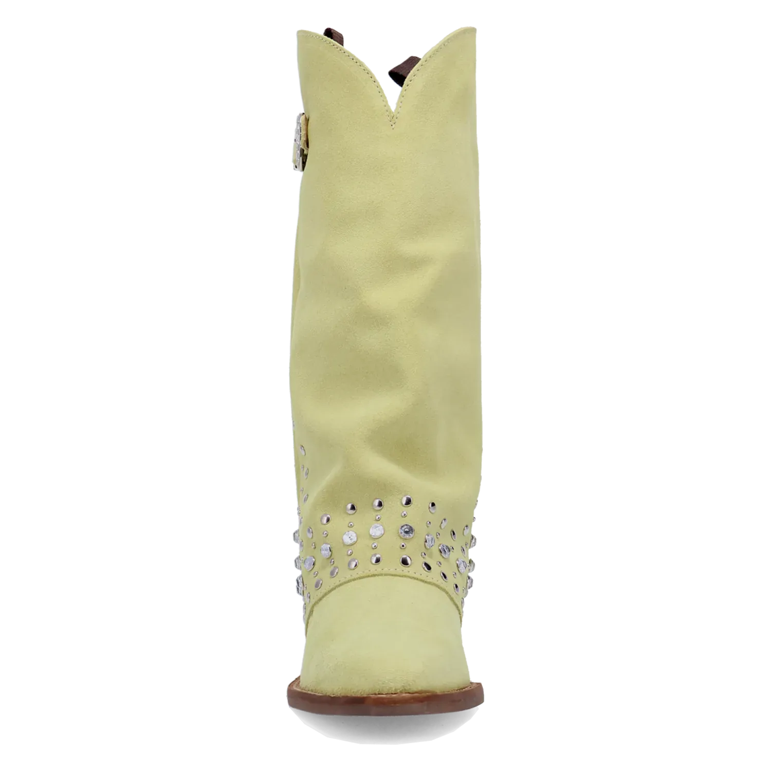 Dan Post Boots Boots Women's Howdy Honey Suede Leather Snip Toe Boots Lime Color - Dingo