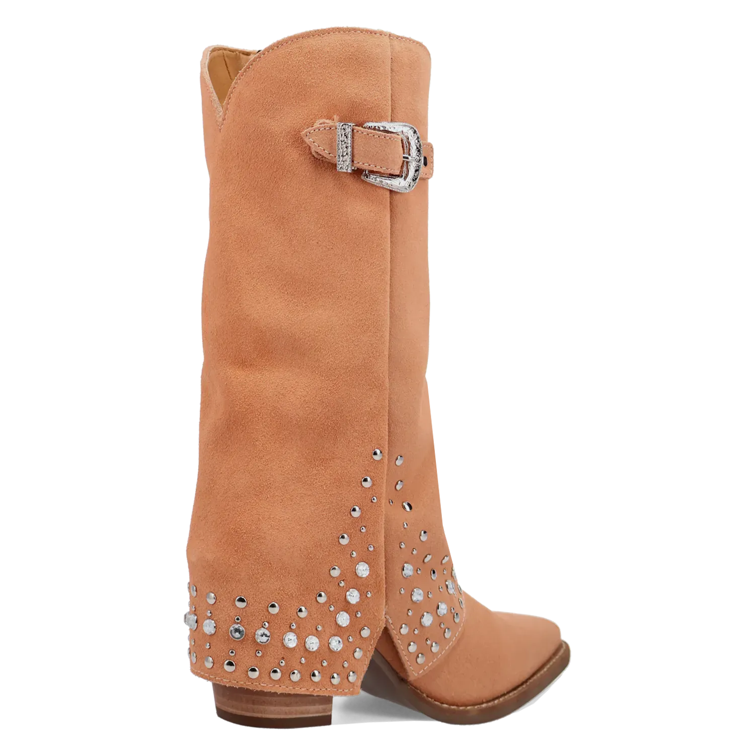 Dan Post Boots Boots Women's Howdy Honey Suede Leather Snip Toe Boots Orange Color - Dingo