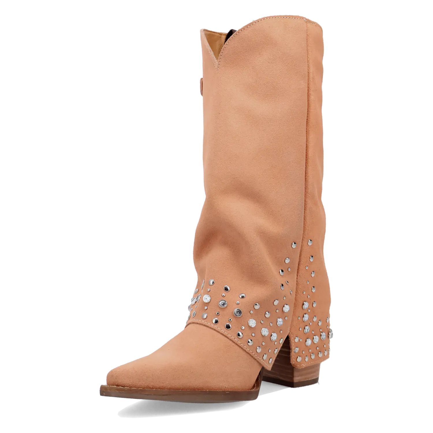 Dan Post Boots Boots Women's Howdy Honey Suede Leather Snip Toe Boots Orange Color - Dingo