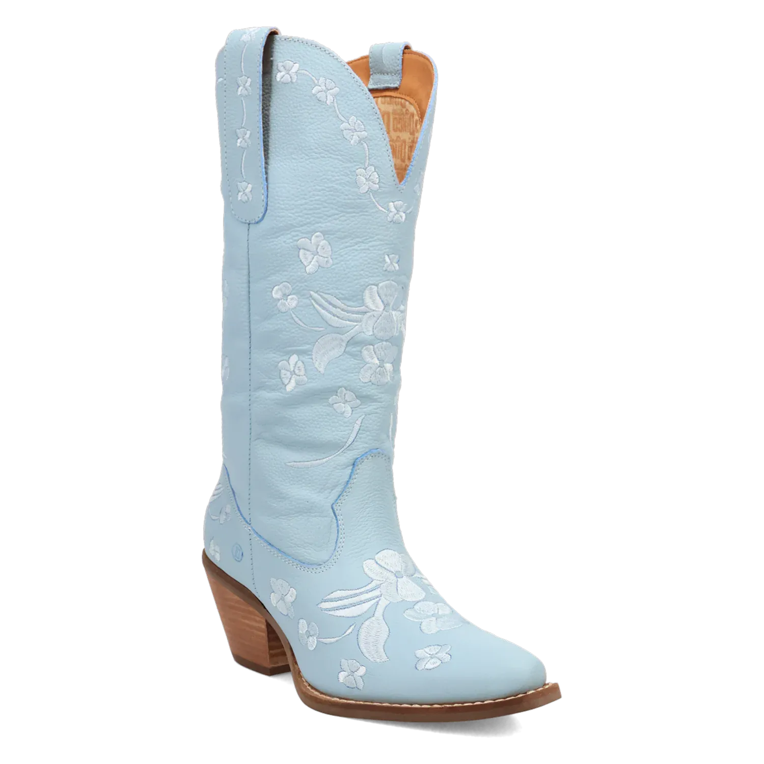 Dan Post Boots Boots Women's Love Bug Leather Snip Toe Boots Blue Color - Dingo