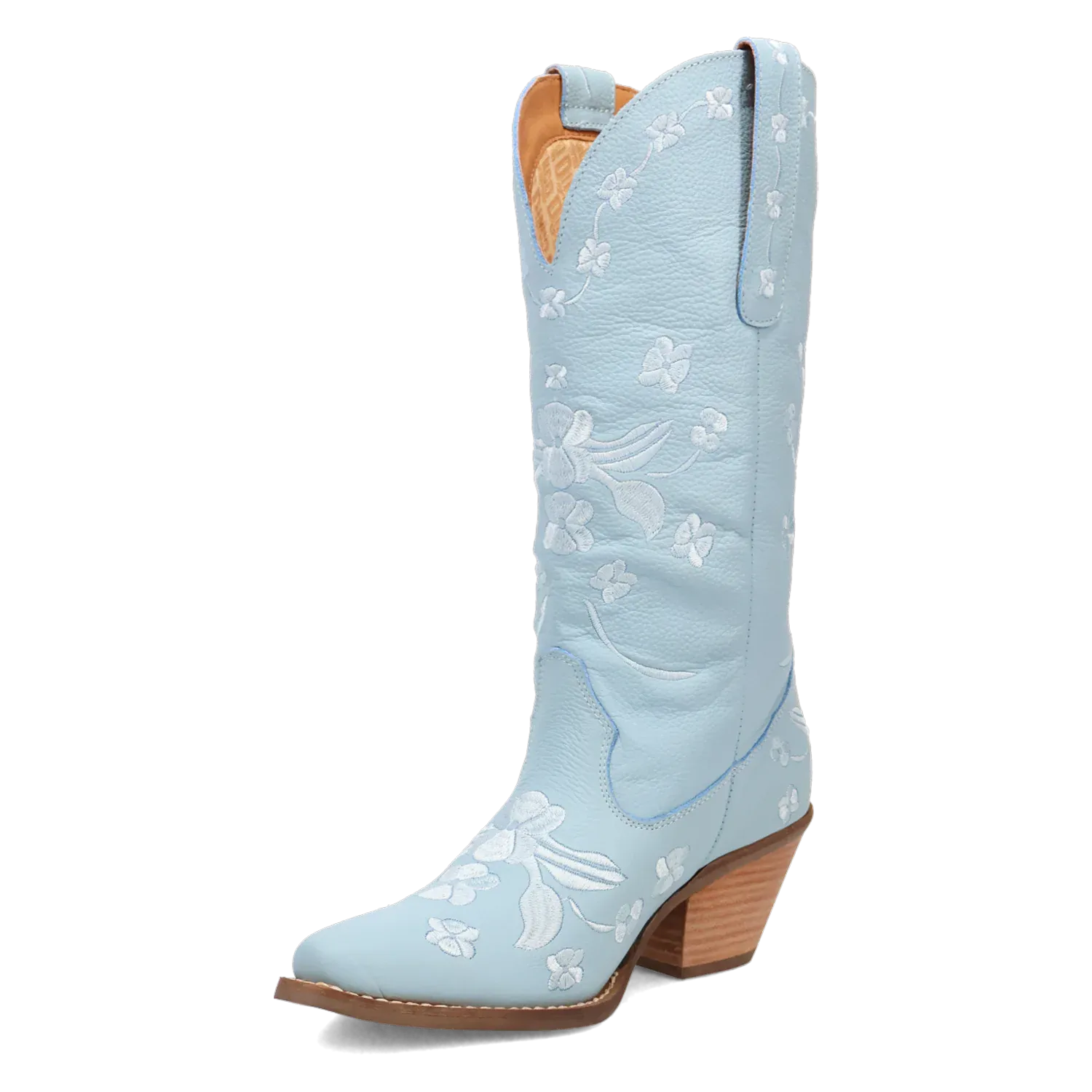 Dan Post Boots Boots Women's Love Bug Leather Snip Toe Boots Blue Color - Dingo
