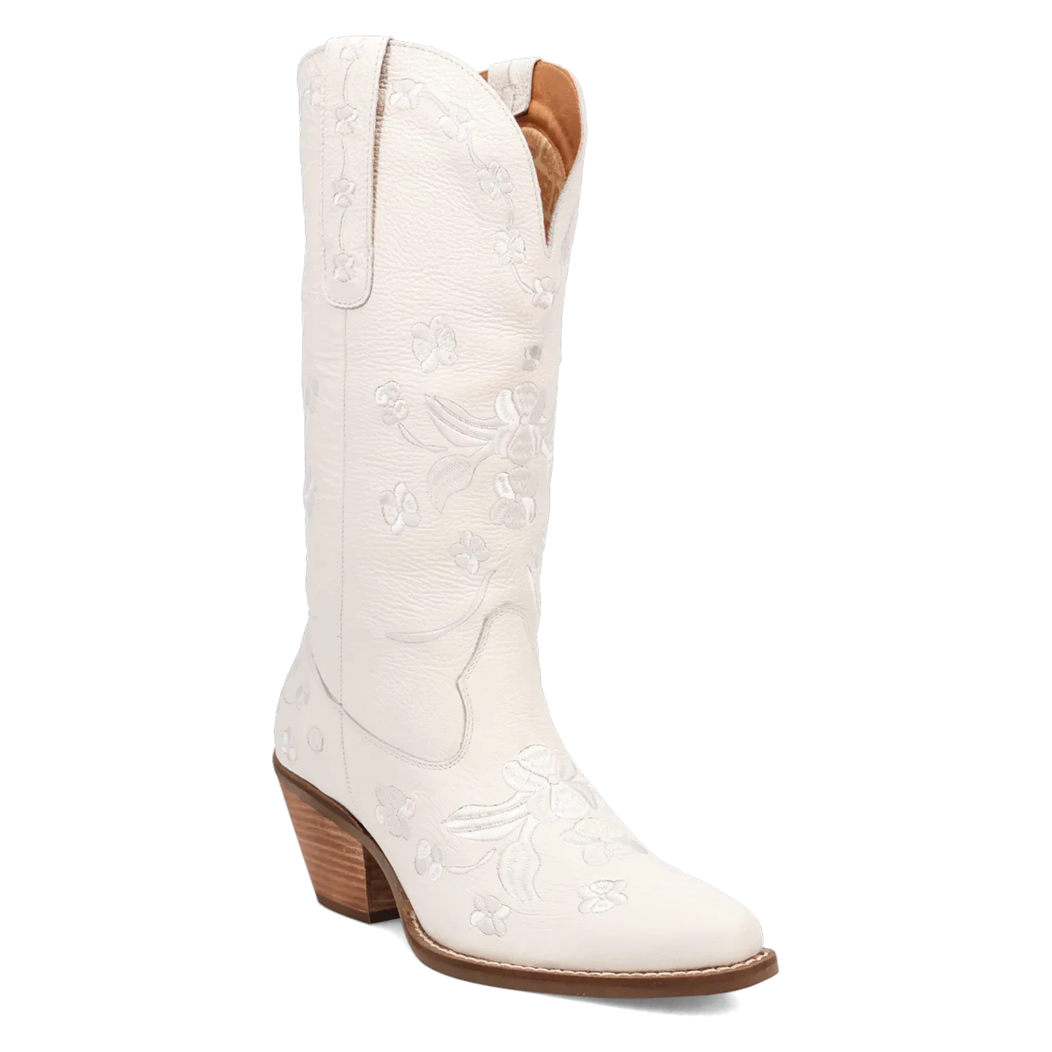 Dan Post Boots Boots Women's Love Bug Leather Snip Toe Boots White Color - Dingo