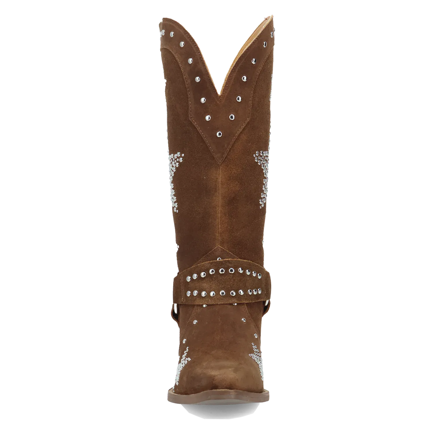Dan Post Boots Boots Women's Lucky Stars Suede Leather Boot Brown Color - Dingo