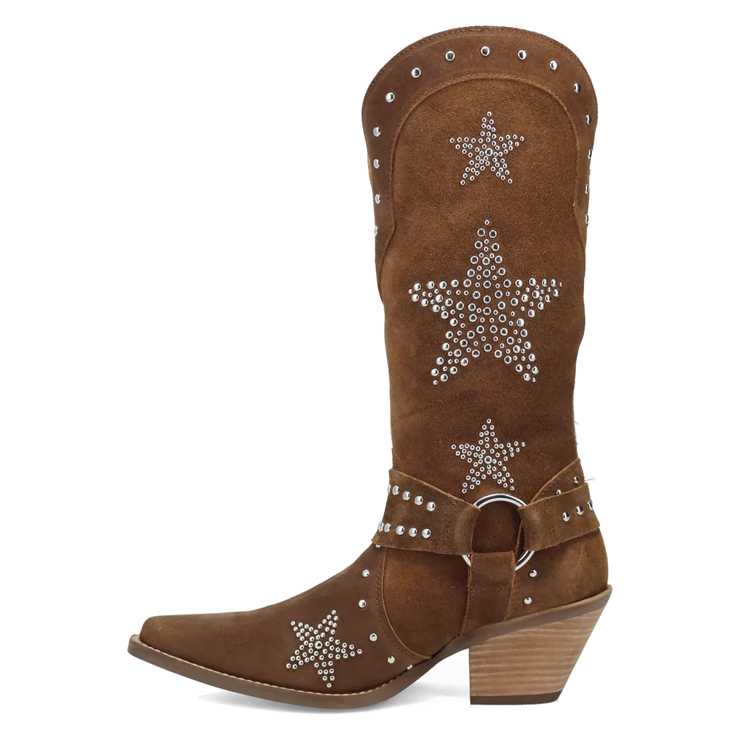 Dan Post Boots Boots Women's Lucky Stars Suede Leather Boot Brown Color - Dingo