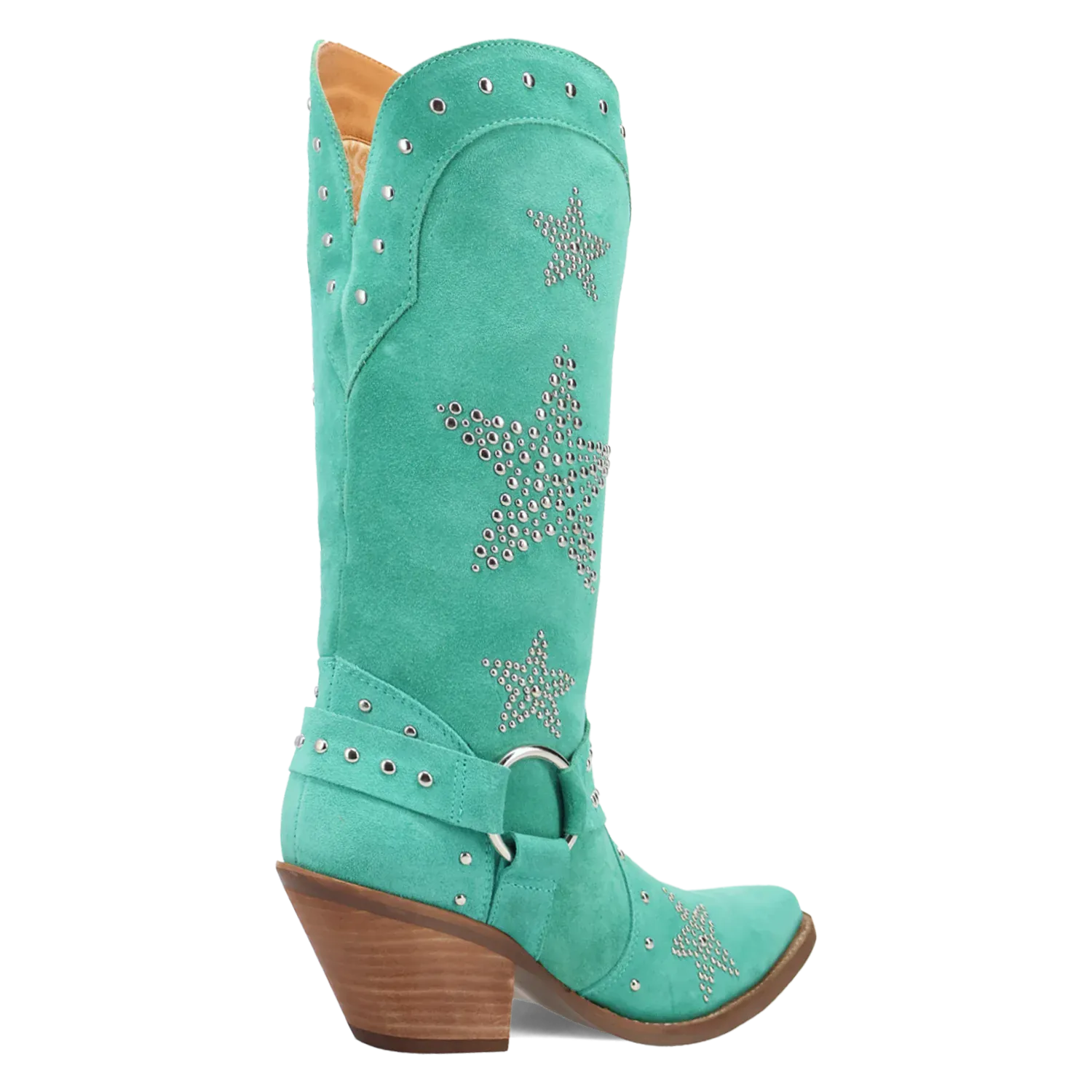 Dan Post Boots Boots Women's Lucky Stars Suede Leather Boot Green Color - Dingo