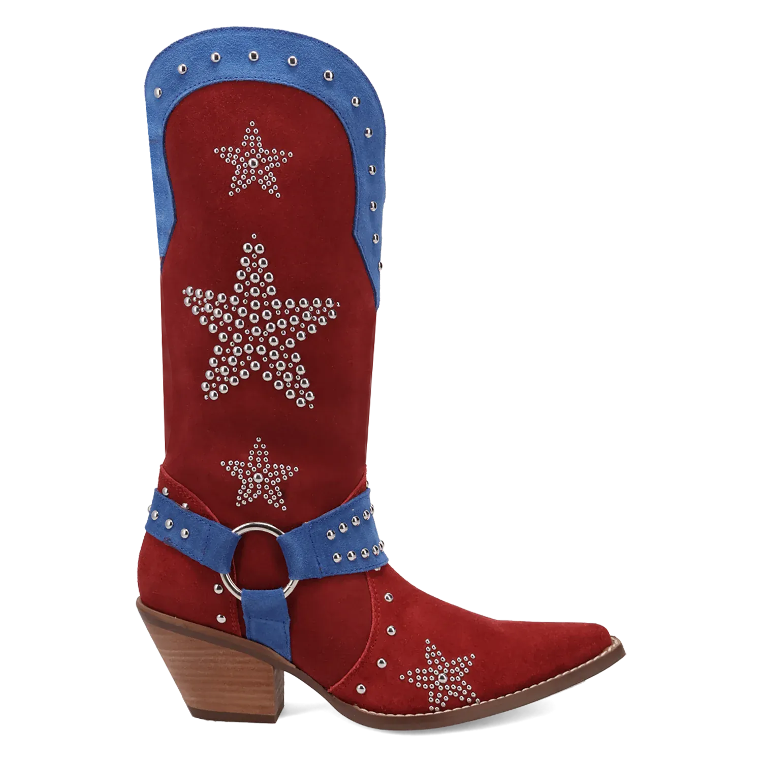 Dan Post Boots Boots Women's Lucky Stars Suede Leather Boot Multi Color - Dingo