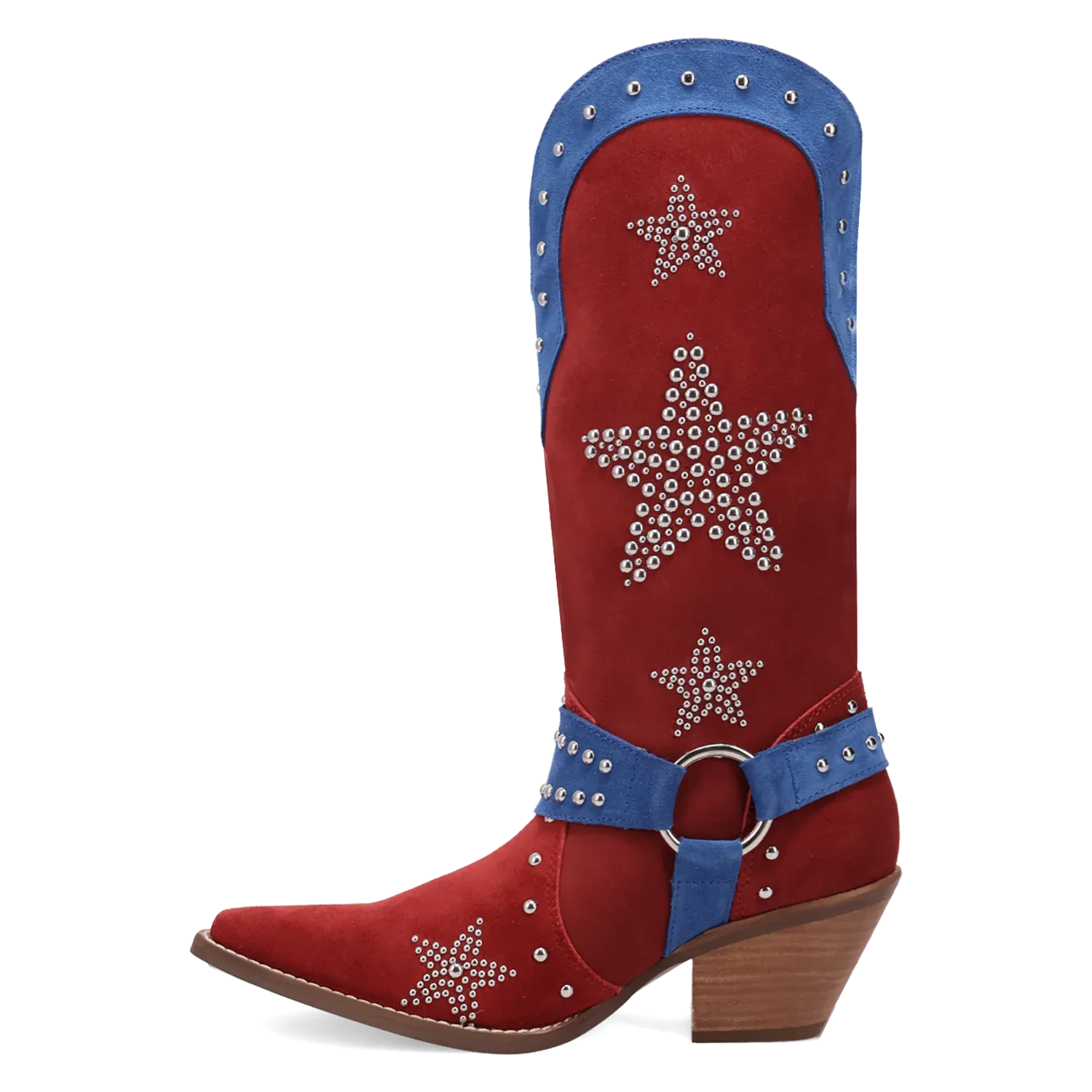 Dan Post Boots Boots Women's Lucky Stars Suede Leather Boot Multi Color - Dingo