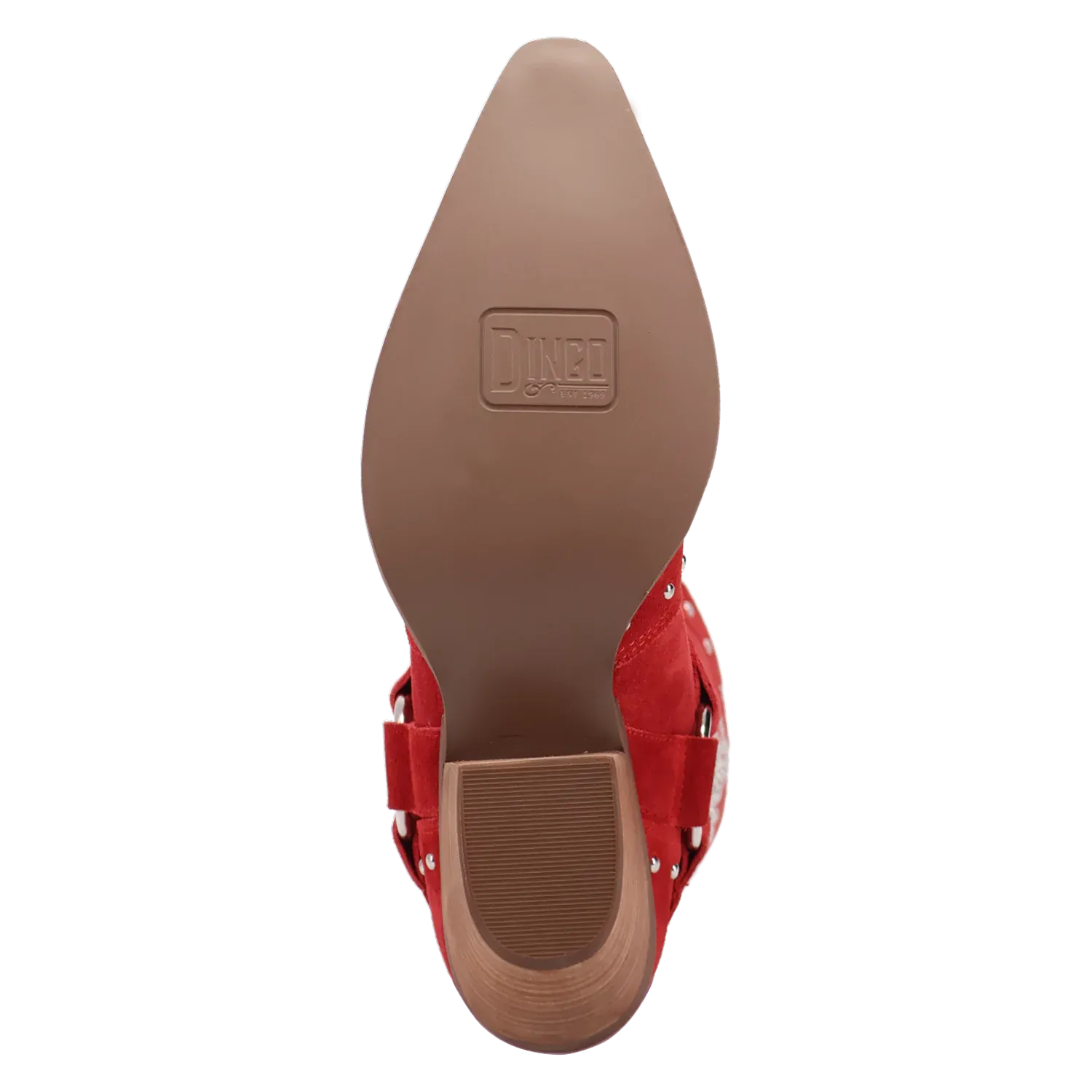 Dan Post Boots Boots Women's Lucky Stars Suede Leather Boot Red Color - Dingo